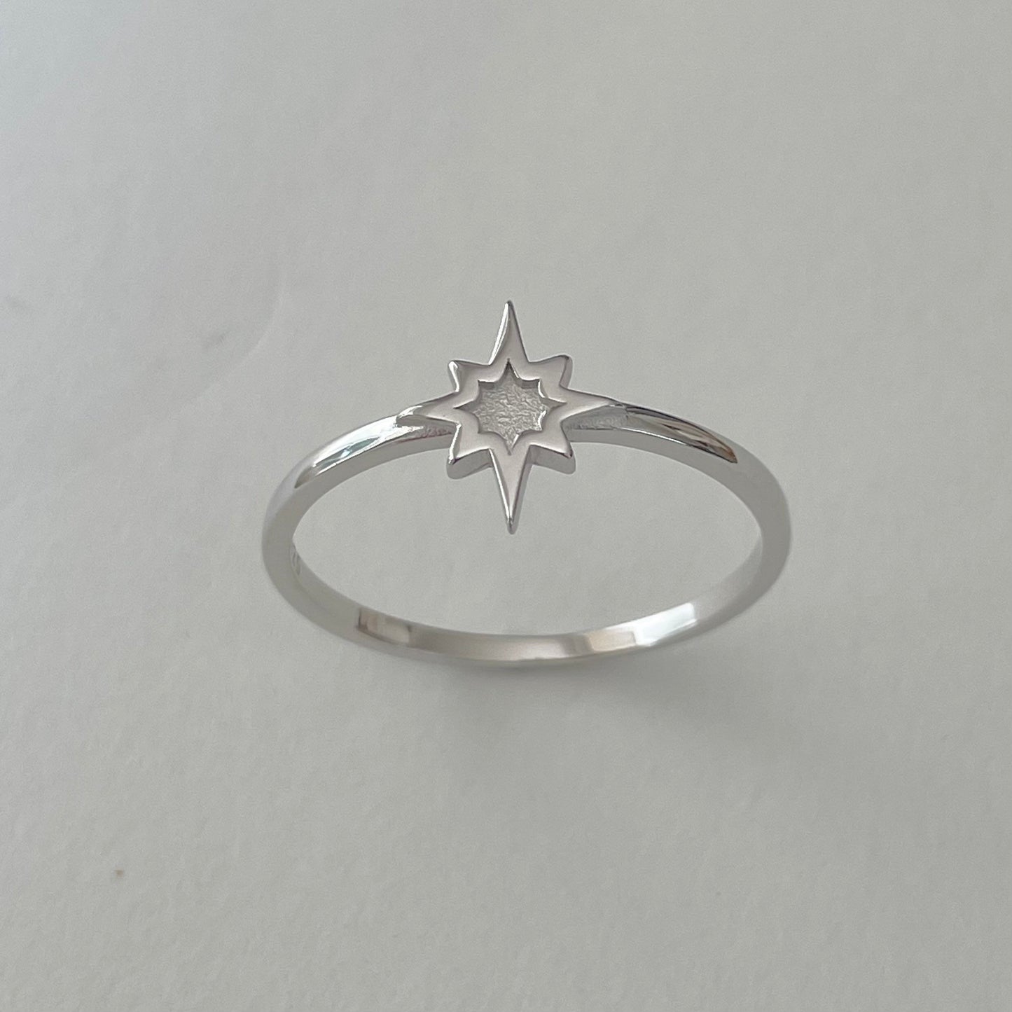 Sterling Silver Twinkle Star Ring, Dainty Ring, Starlight Ring, Silver Ring, Star Ring, Love Ring, Statement Ring