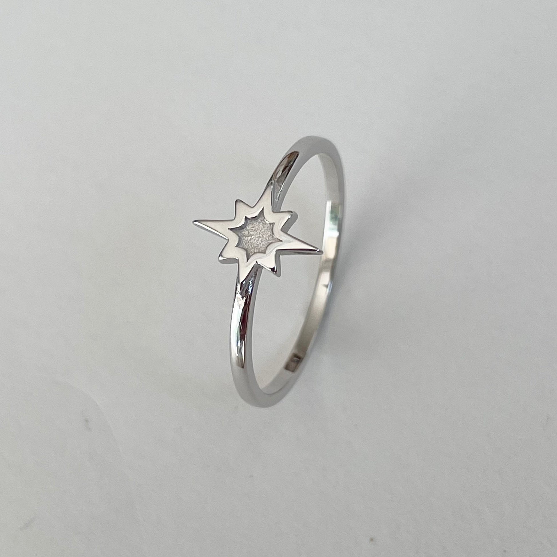 Sterling Silver Twinkle Star Ring, Dainty Ring, Starlight Ring, Silver Ring, Star Ring, Love Ring, Statement Ring