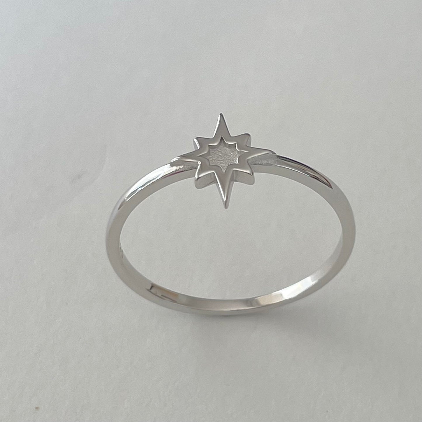 Sterling Silver Twinkle Star Ring, Dainty Ring, Starlight Ring, Silver Ring, Star Ring, Love Ring, Statement Ring