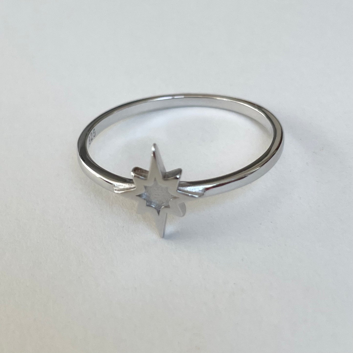 Sterling Silver Twinkle Star Ring, Dainty Ring, Starlight Ring, Silver Ring, Star Ring, Love Ring, Statement Ring