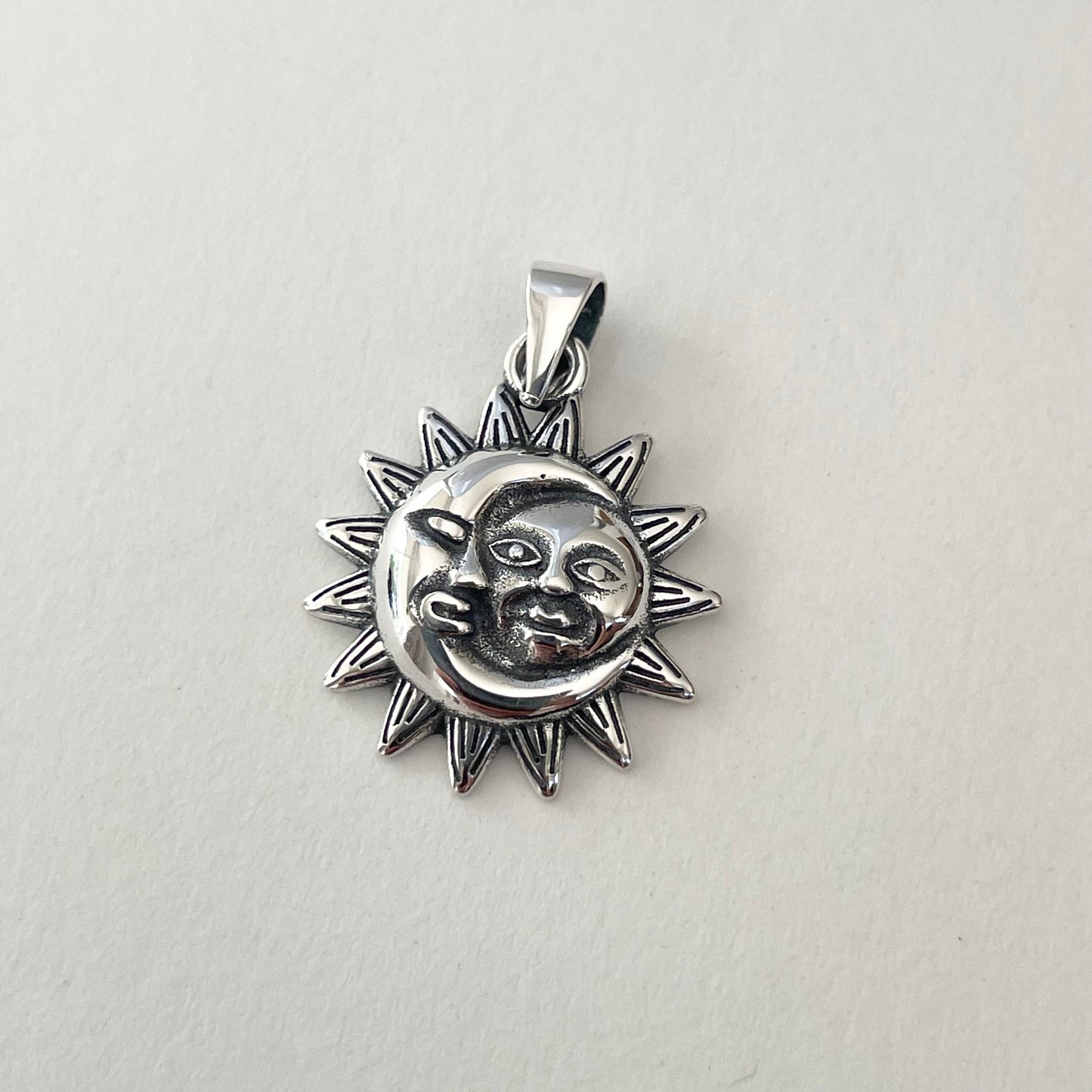 Sterling Silver Moon Dangling Earrings, Half Moon Earrings, Moon Face Earrings, Promise Earrings, Sunflower Earrings, Silver Moon Earrings