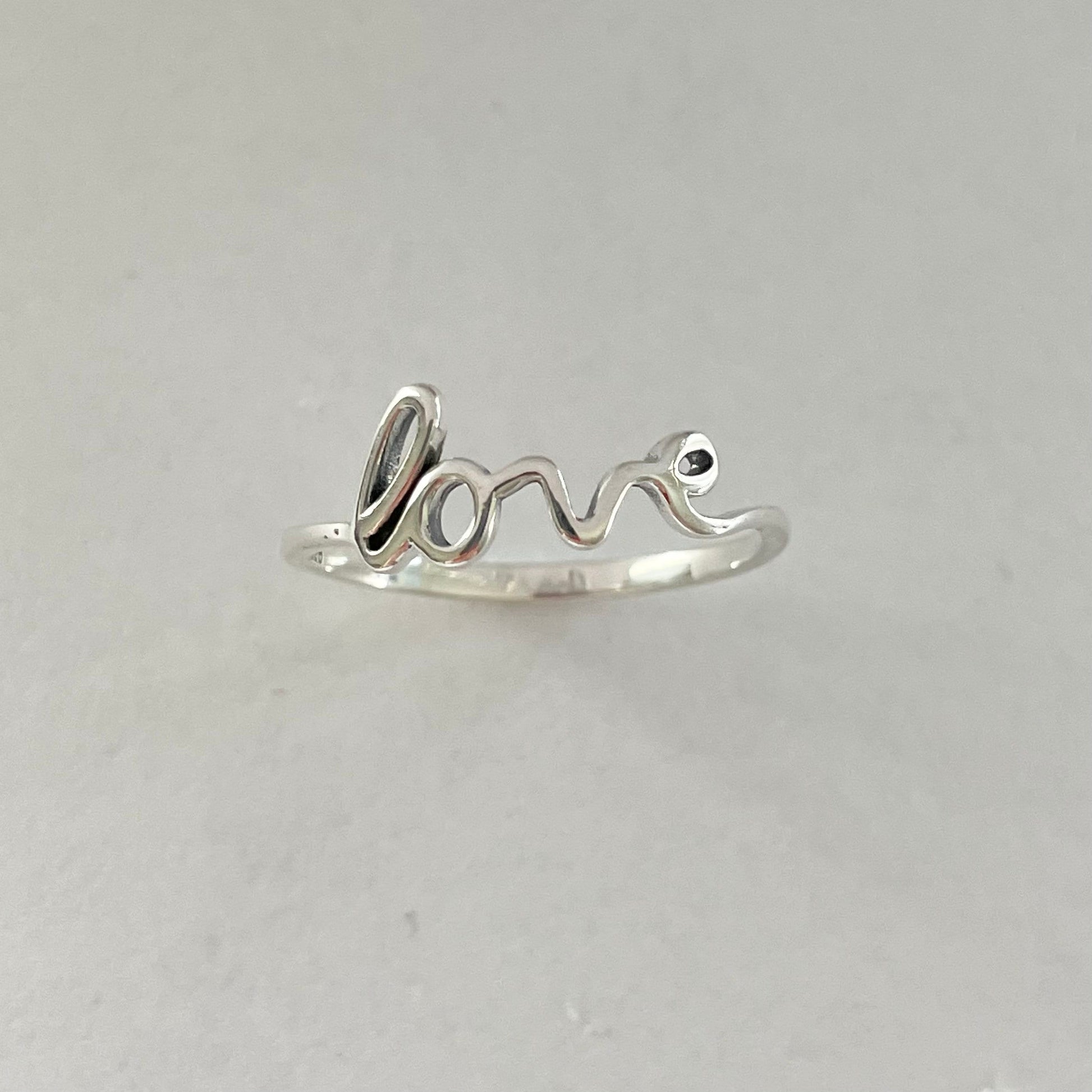 Sterling silver Dainty Love Ring, Silver Ring, Silver Dainty Ring, I Love You Ring, Love Toe Ring, Friendship Toe Ring, Promise Silver Ring.