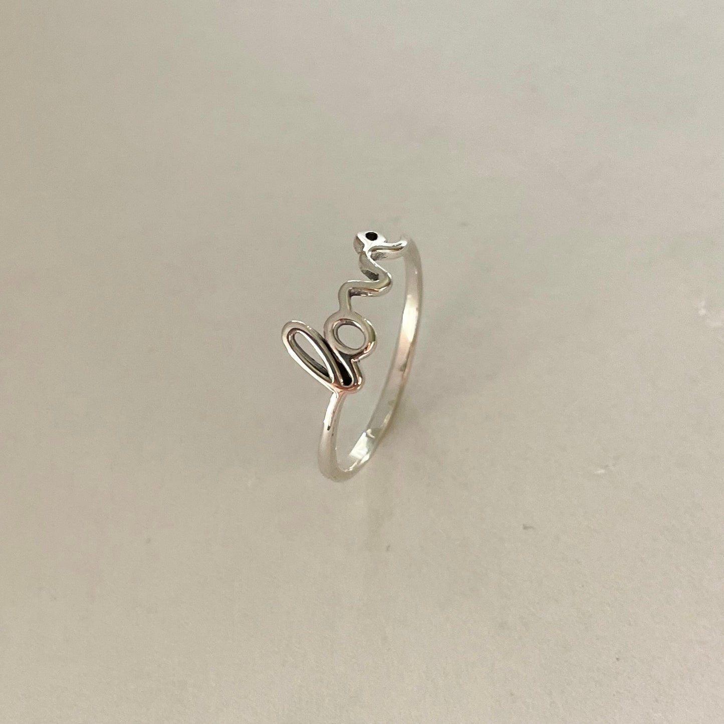 Sterling silver Dainty Love Ring, Silver Ring, Silver Dainty Ring, I Love You Ring, Love Toe Ring, Friendship Toe Ring, Promise Silver Ring.