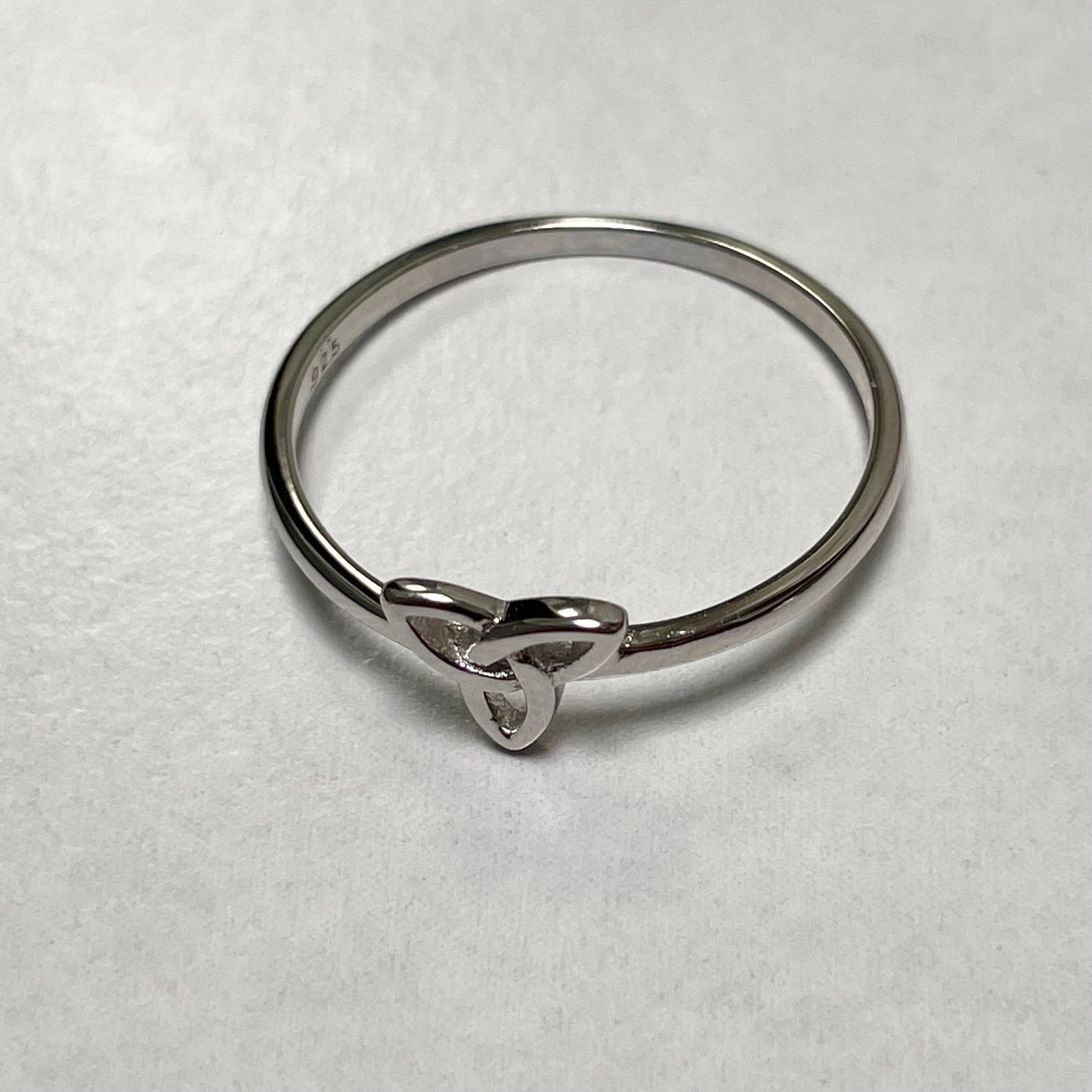 Small Celtic Sterling Silver Ring - Triquetra Ring - Knott Ring - Religious Ring - Statement Ring