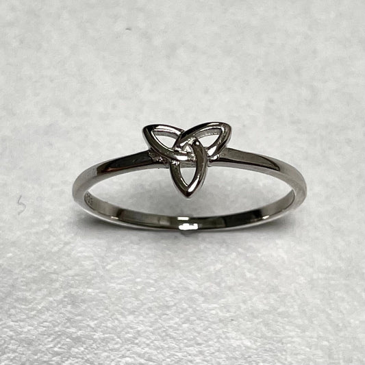 Sterling Silver Celtic Knot Ring: Triquetra Religious Ring