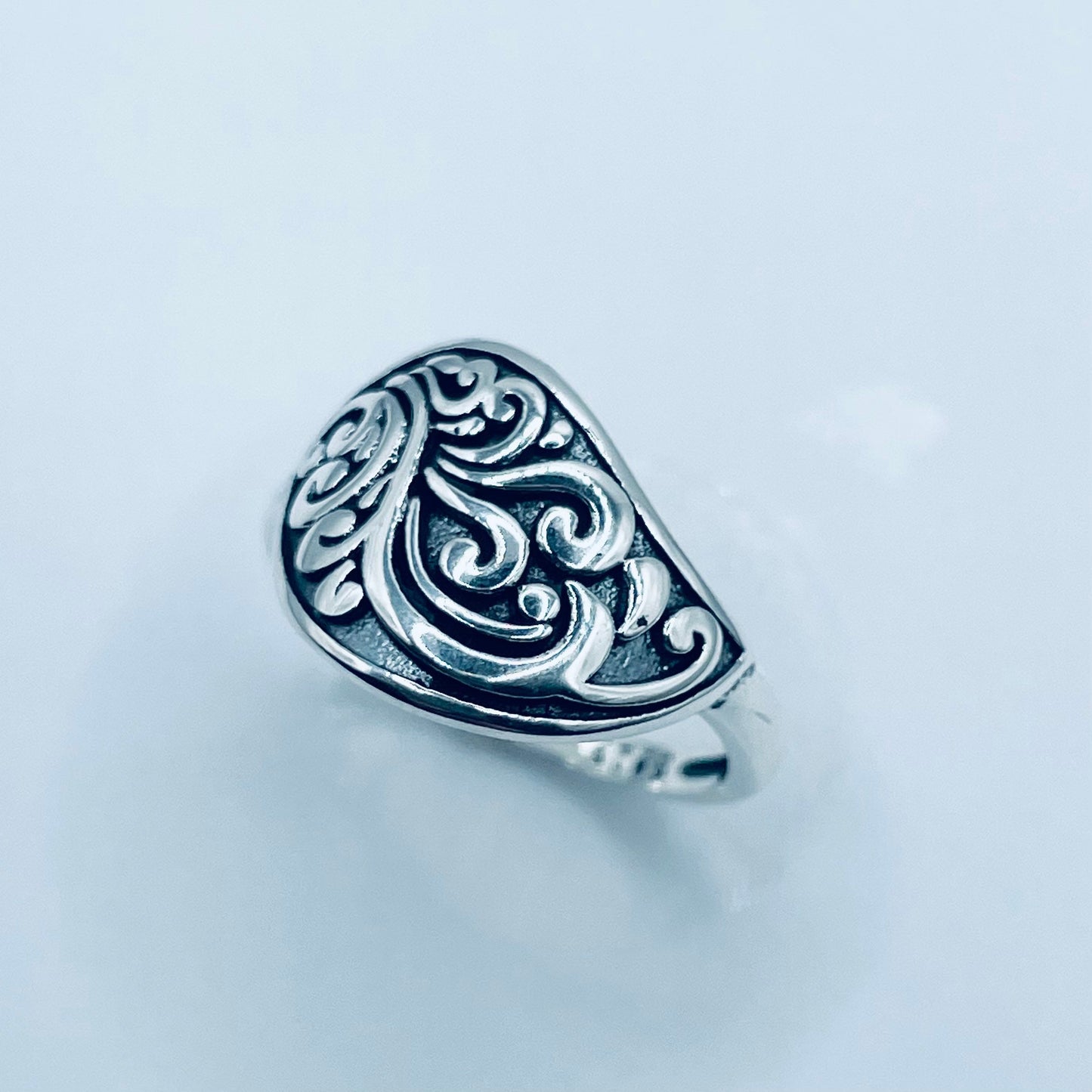 Swirls Scrolls Sterling Silver Ring - Silver Ring- Swirl Ring - Scrolls Ring - Swirly Ring - Boho Ring - Statement Ring