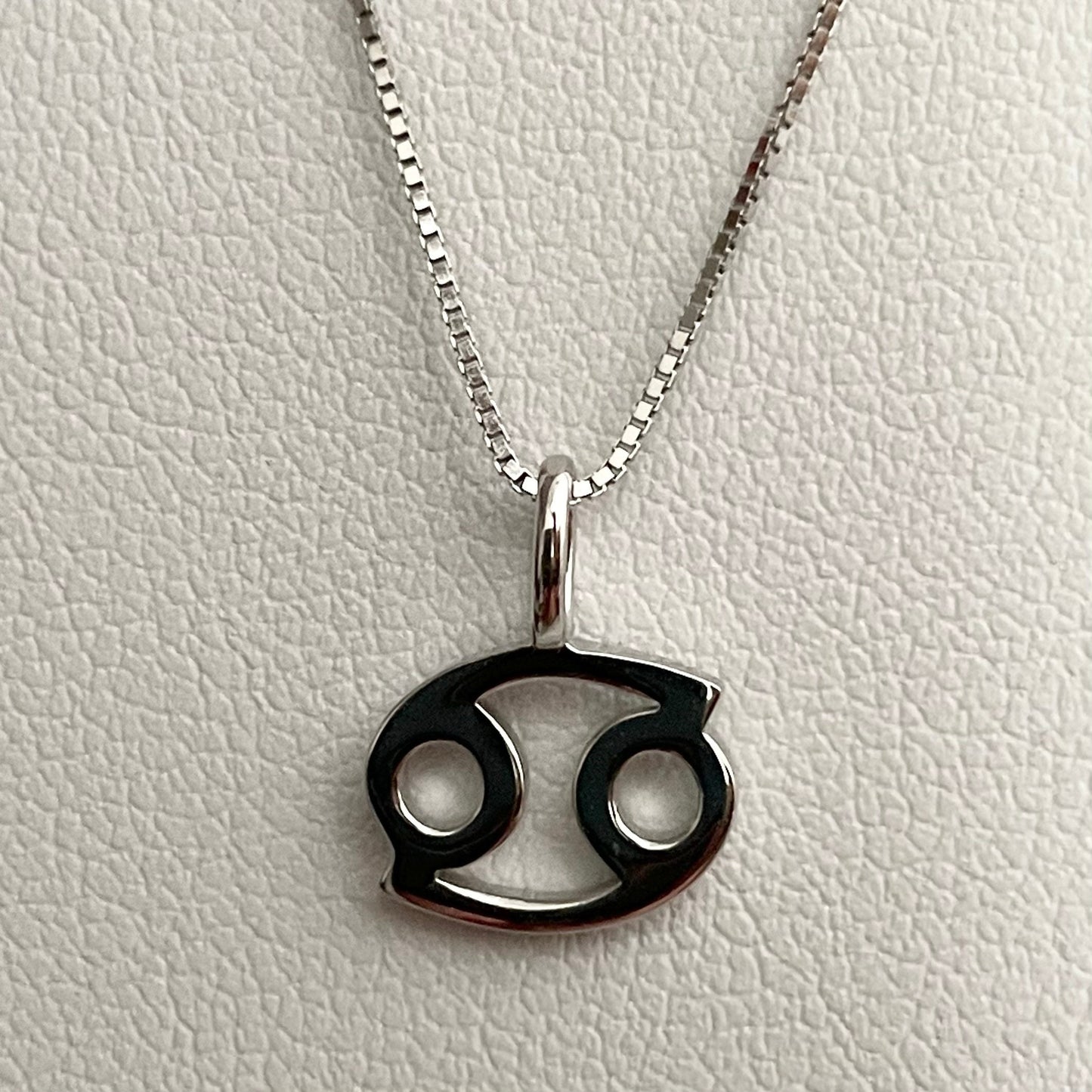 Sterling Silver Cancer Zodiac Pendant Necklace