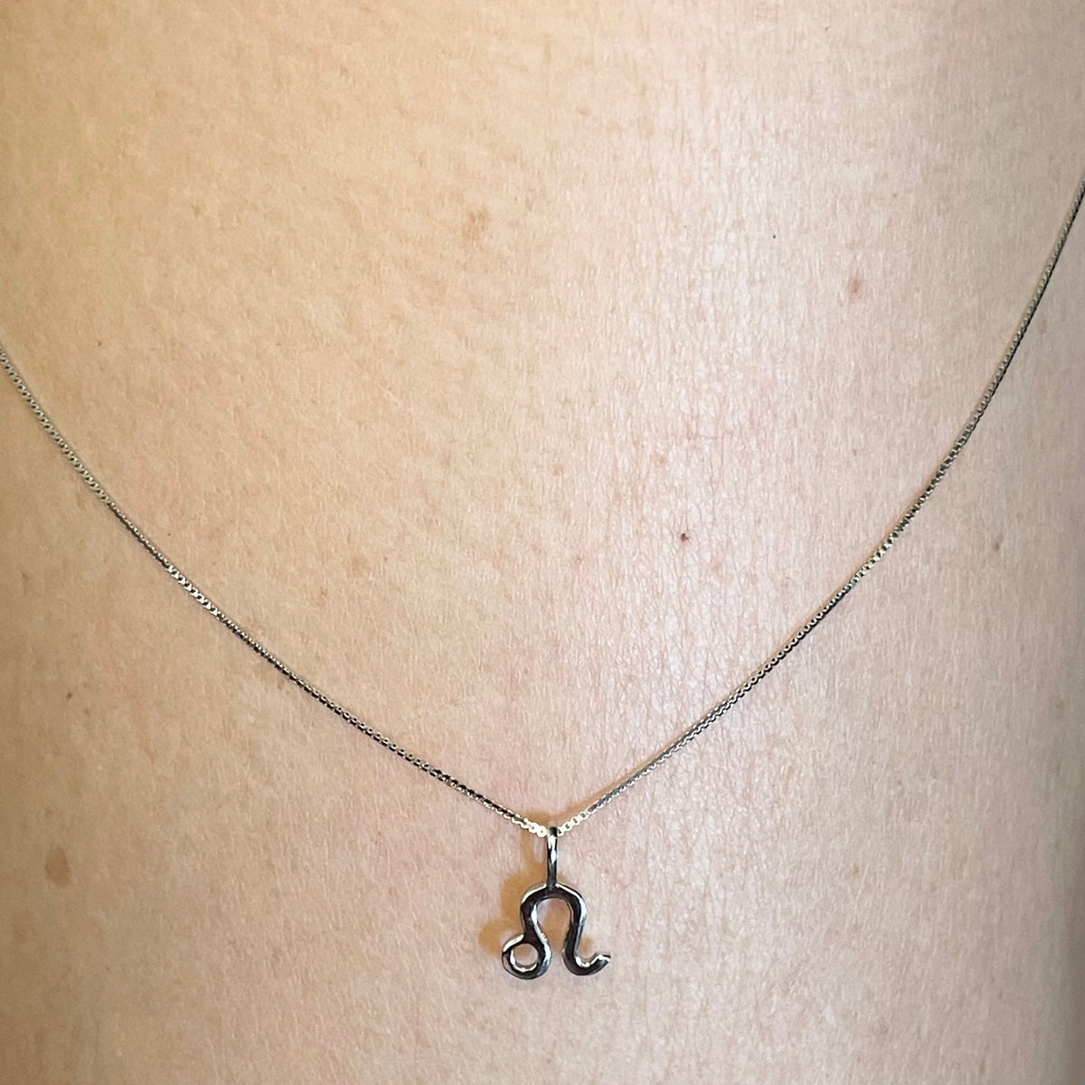 Sterling Silver Leo Zodiac Necklace: Horoscope Astrology Pendant