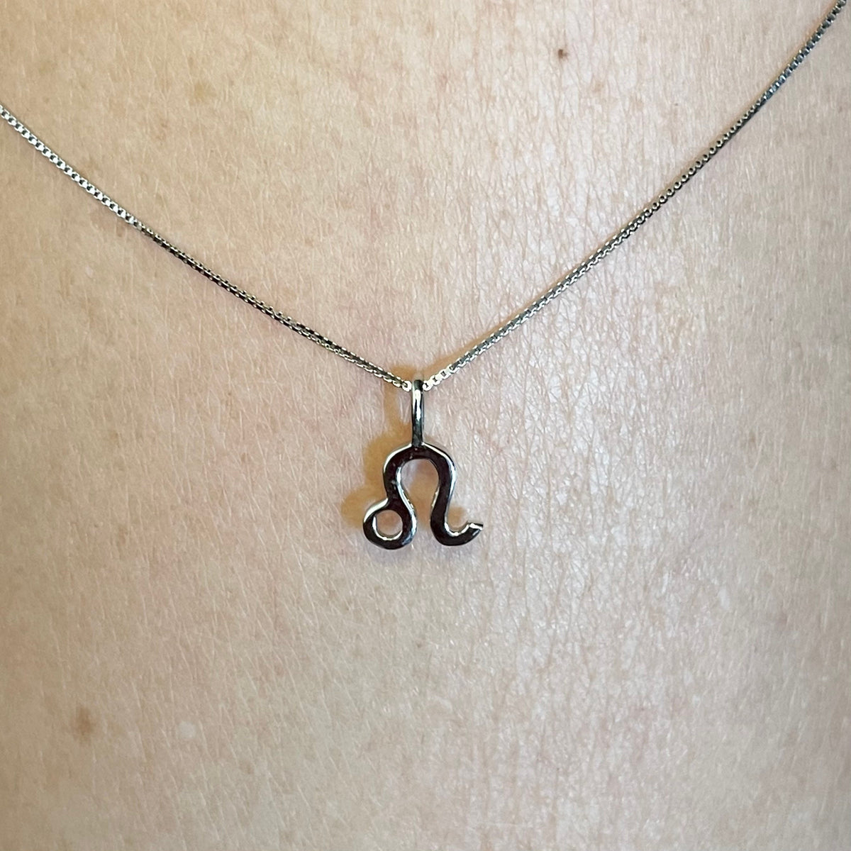 Sterling Silver Leo Sign Necklace, Zodiac Pendant, Astrology Necklace, Horoscope Necklace, Silver Necklace, Leo Necklace