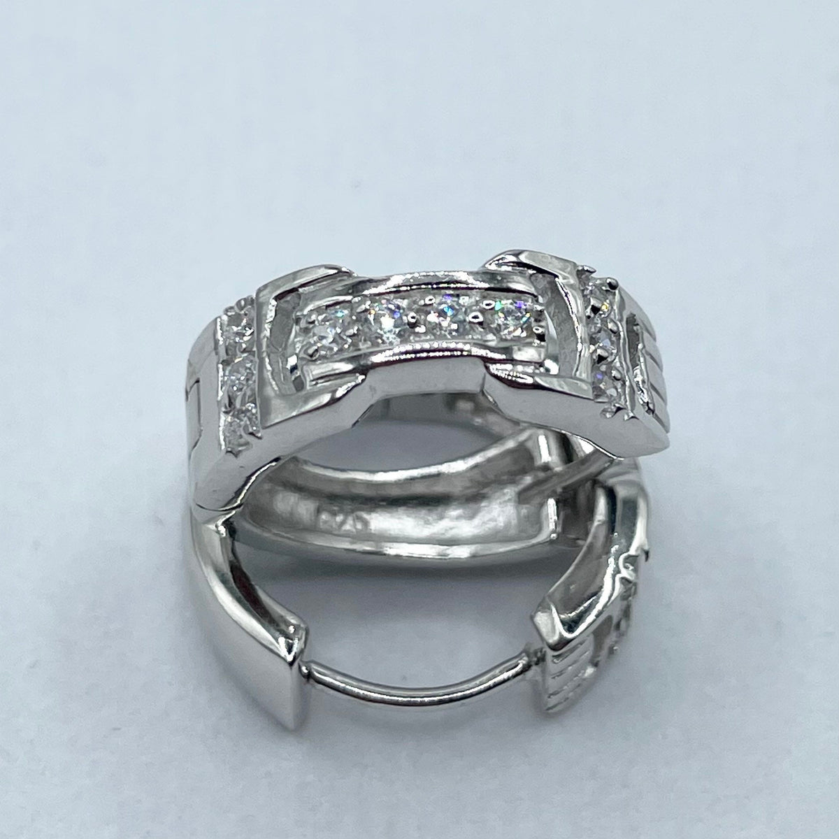 Sterling Silver CZ Huggie Earrings: Delicate Hoop Earrings