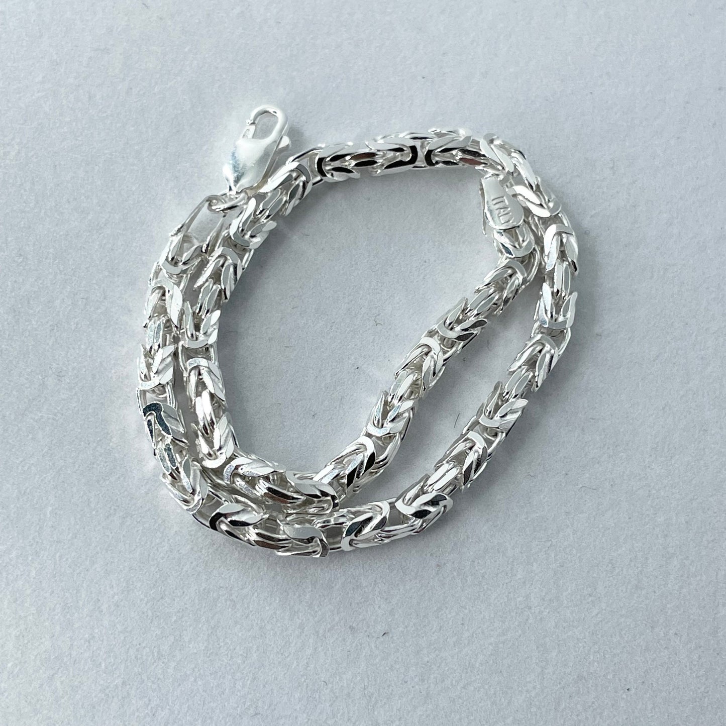 Unisex Byzantine Sterling Silver Bracelet, Unisex Bracelet, Silver Bracelet, Statement Ankle, Boho Bracelet, Silver Anklet