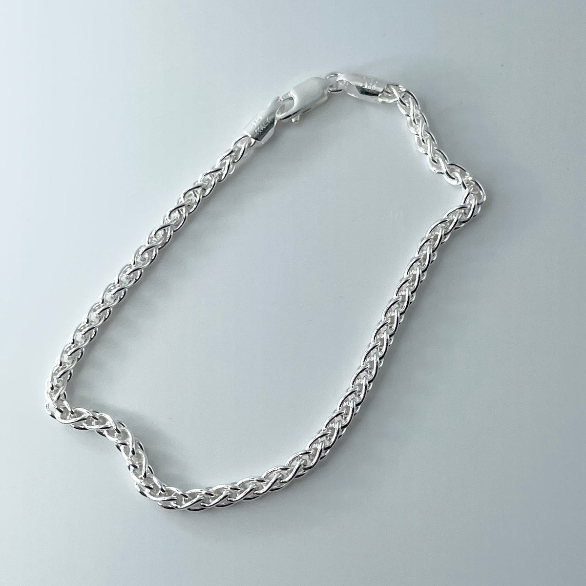 Sterling Silver Rope Bracelet: Dainty Boho Anklet