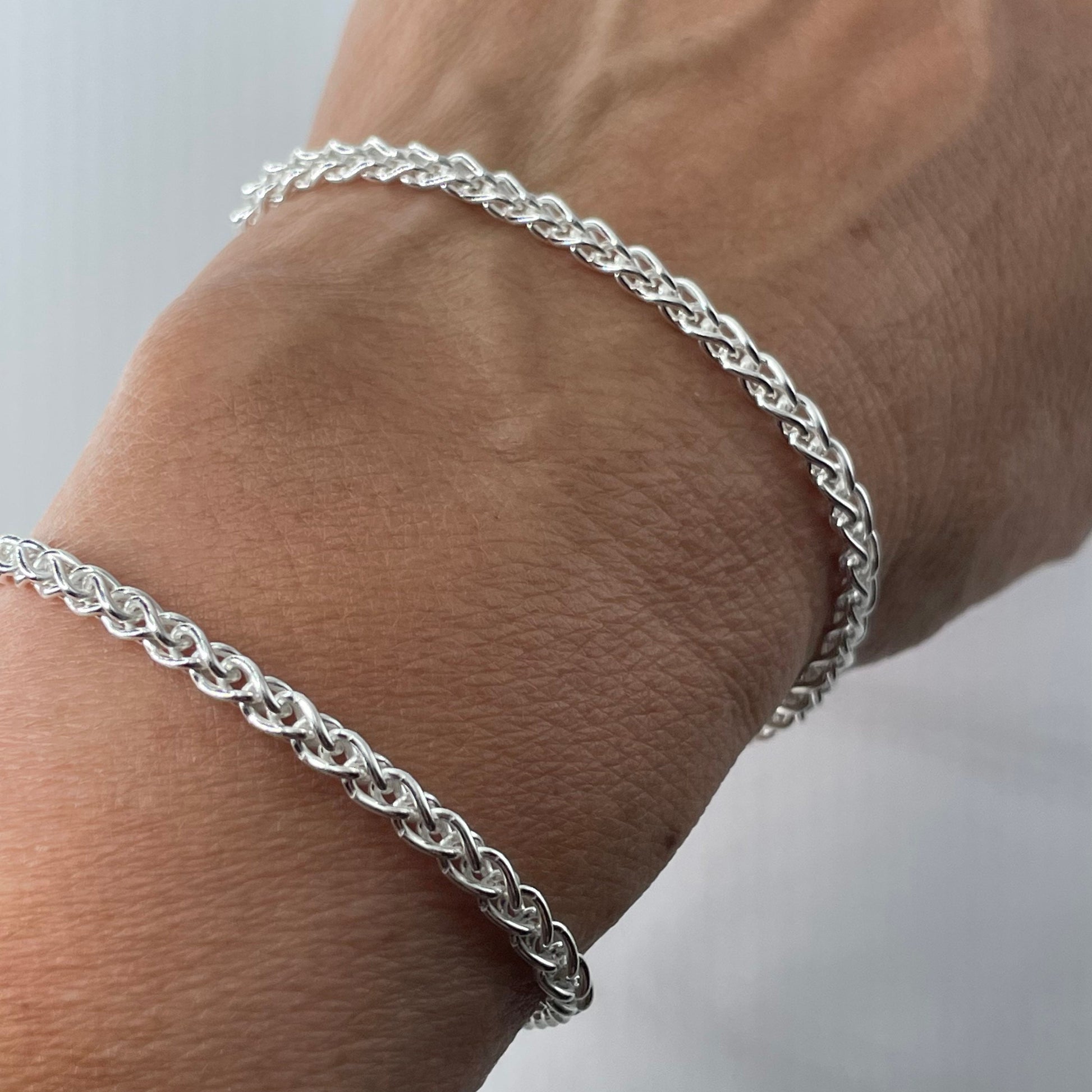 Sterling Silver Bracelet, Silver Anklet, Dainty Bracelet, Promise Silver Bracelet, Silver Bracelet, Rope Bracelet, Rope Ankle, Boho Bracelet