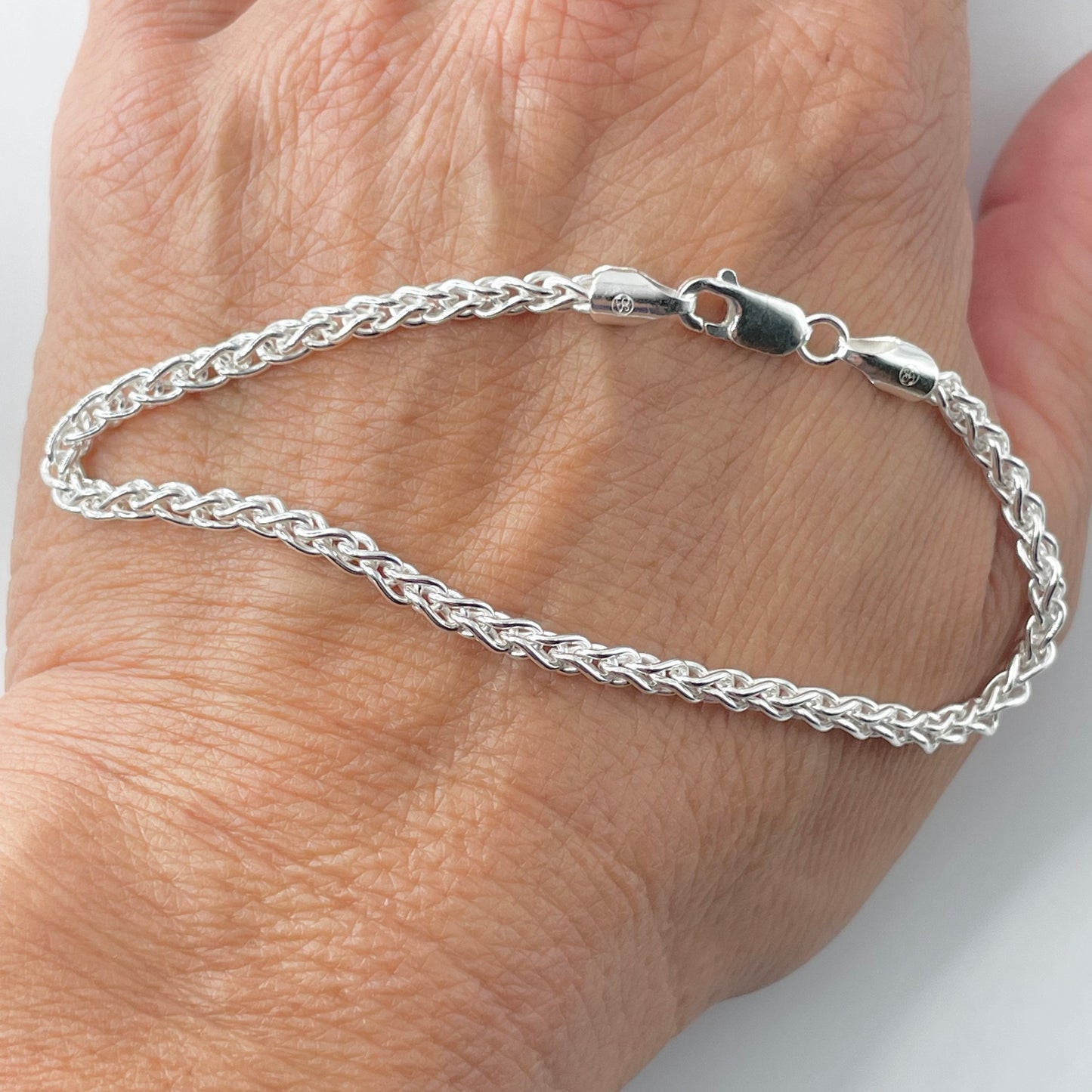 Sterling Silver Bracelet, Silver Anklet, Dainty Bracelet, Promise Silver Bracelet, Silver Bracelet, Rope Bracelet, Rope Ankle, Boho Bracelet