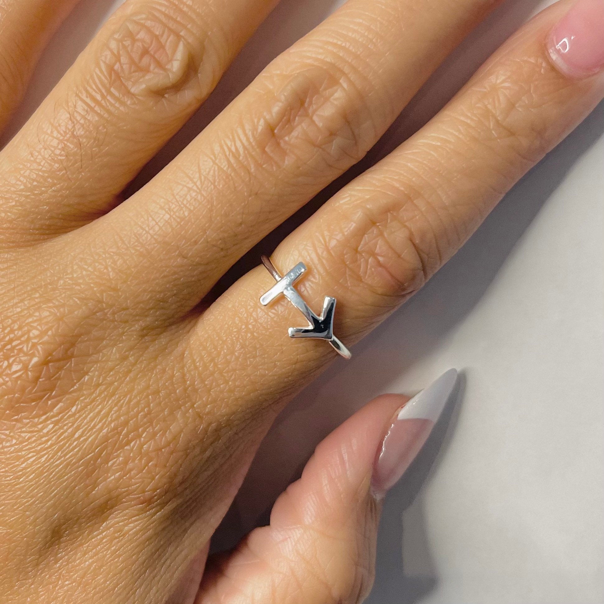 Sagittarius Zodiac Sterling silver ring, Dainty Ring, astrology ring, horoscope ring, zodiac ring, silver Sagittarius ring.