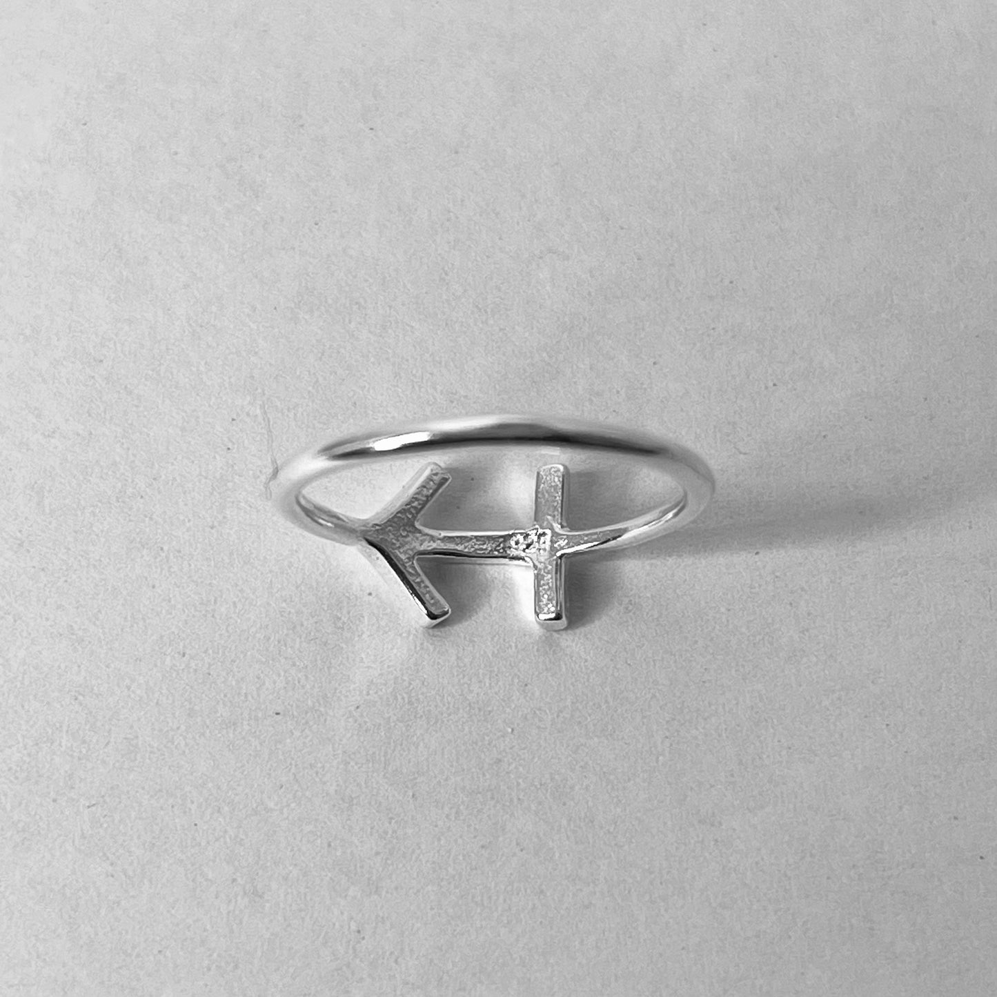 Sagittarius Zodiac Sterling silver ring, Dainty Ring, astrology ring, horoscope ring, zodiac ring, silver Sagittarius ring.