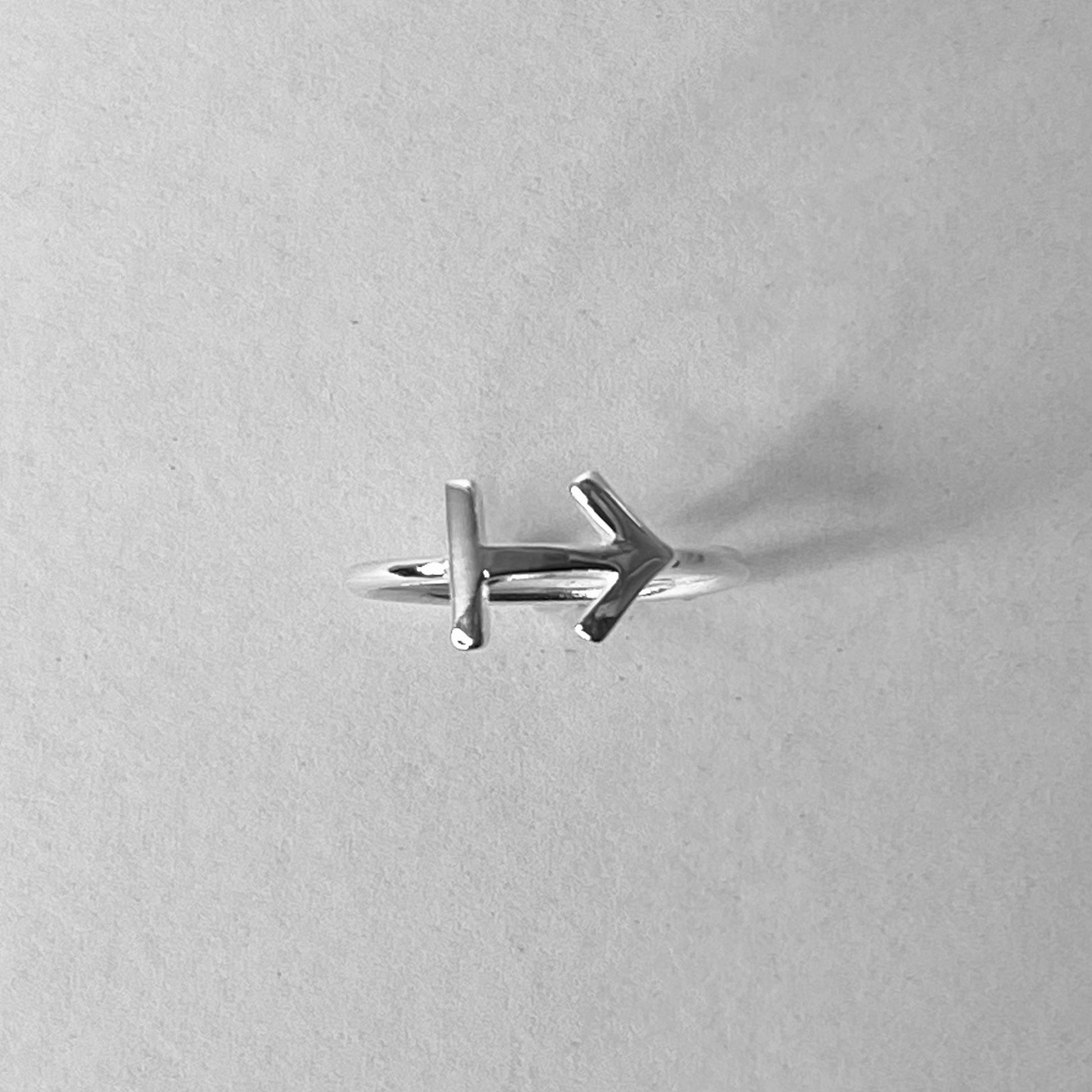 Sagittarius Zodiac Sterling silver ring, Dainty Ring, astrology ring, horoscope ring, zodiac ring, silver Sagittarius ring.