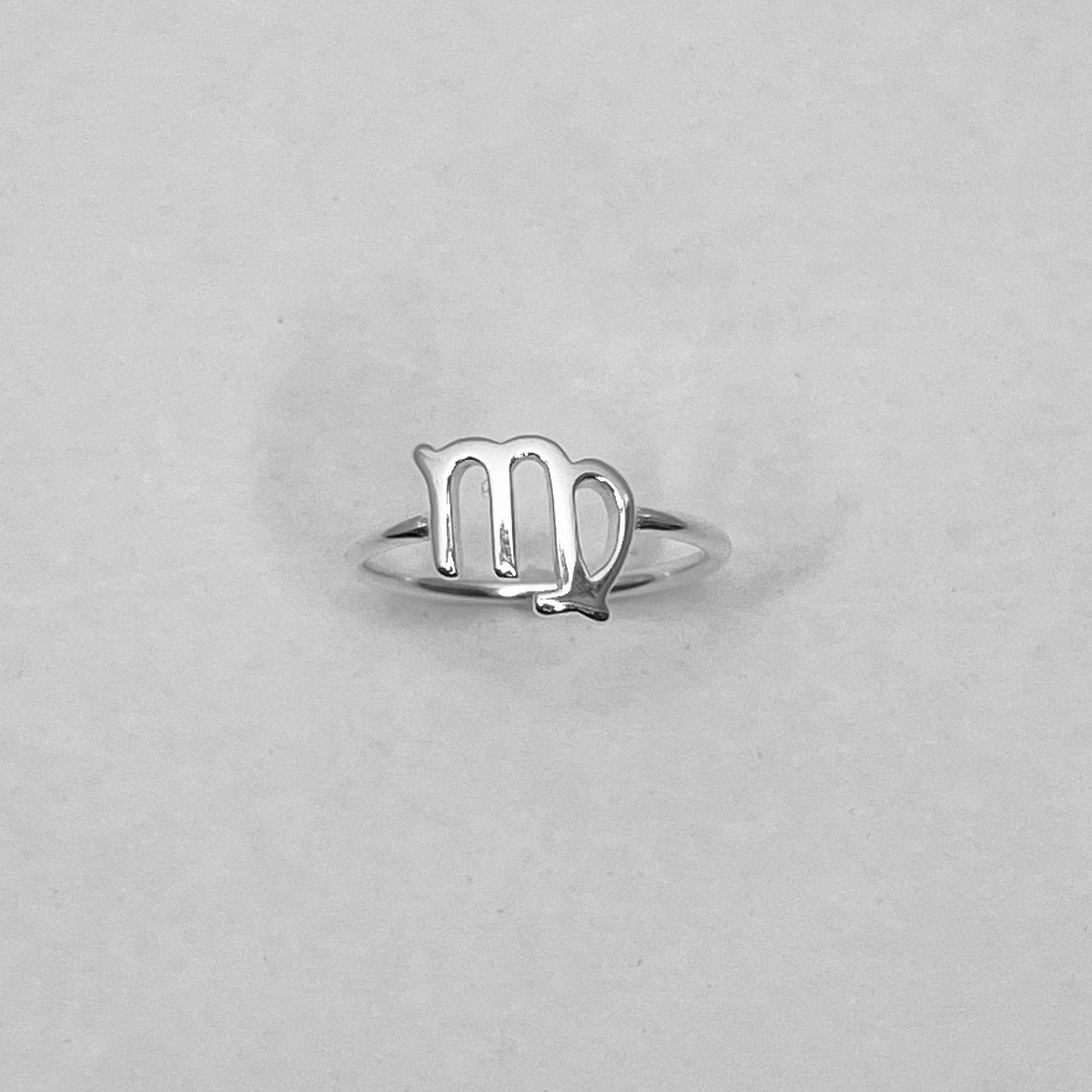 Virgo Zodiac Sterling silver ring, Dainty Ring, astrology ring, horoscope ring, zodiac ring, silver Virgo ring.