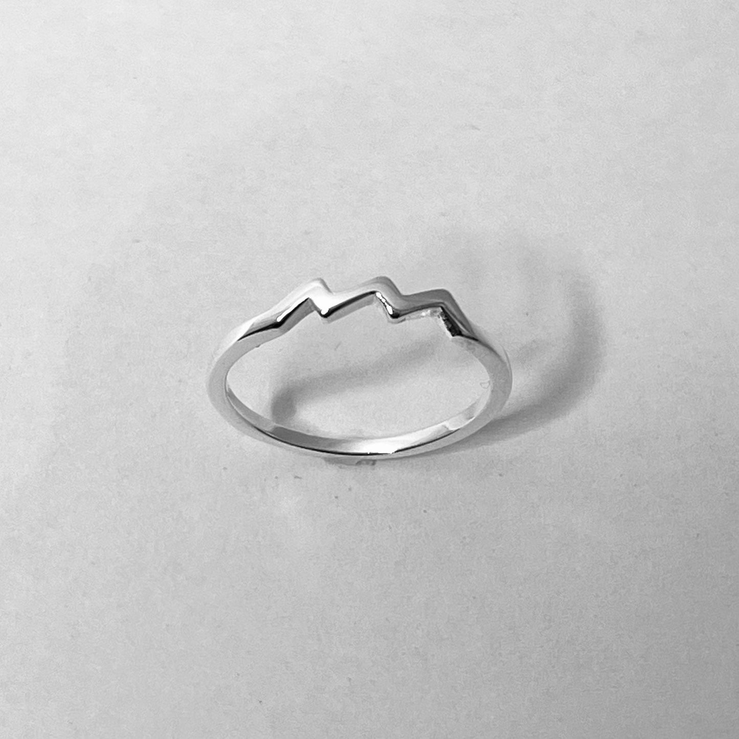 Dainty Sterling Silver Aquarius Zodiac Ring