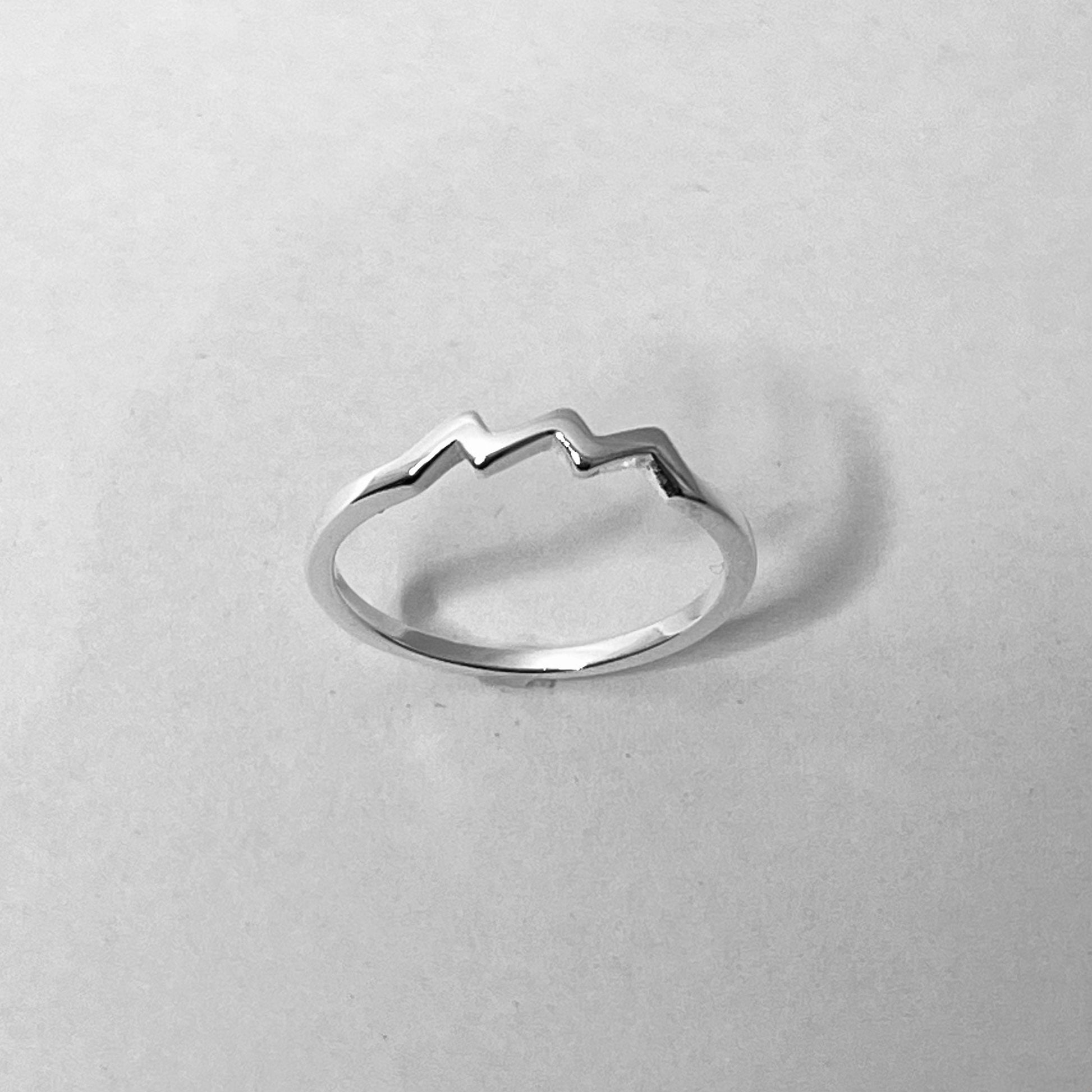 Dainty Sterling Silver Aquarius Zodiac Ring