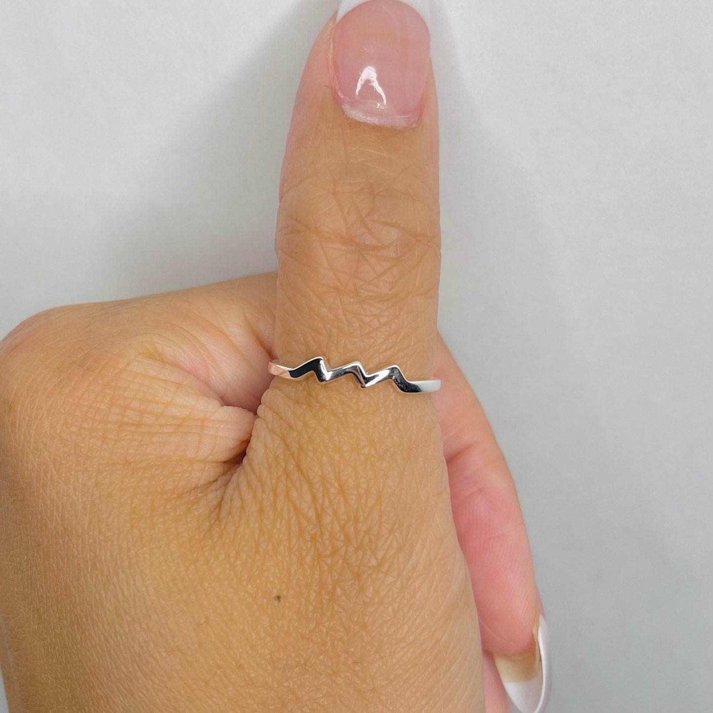 Aquarius Zodiac Sterling silver ring, Dainty Ring, astrology ring, horoscope ring, zodiac ring, silver Aquarius ring.