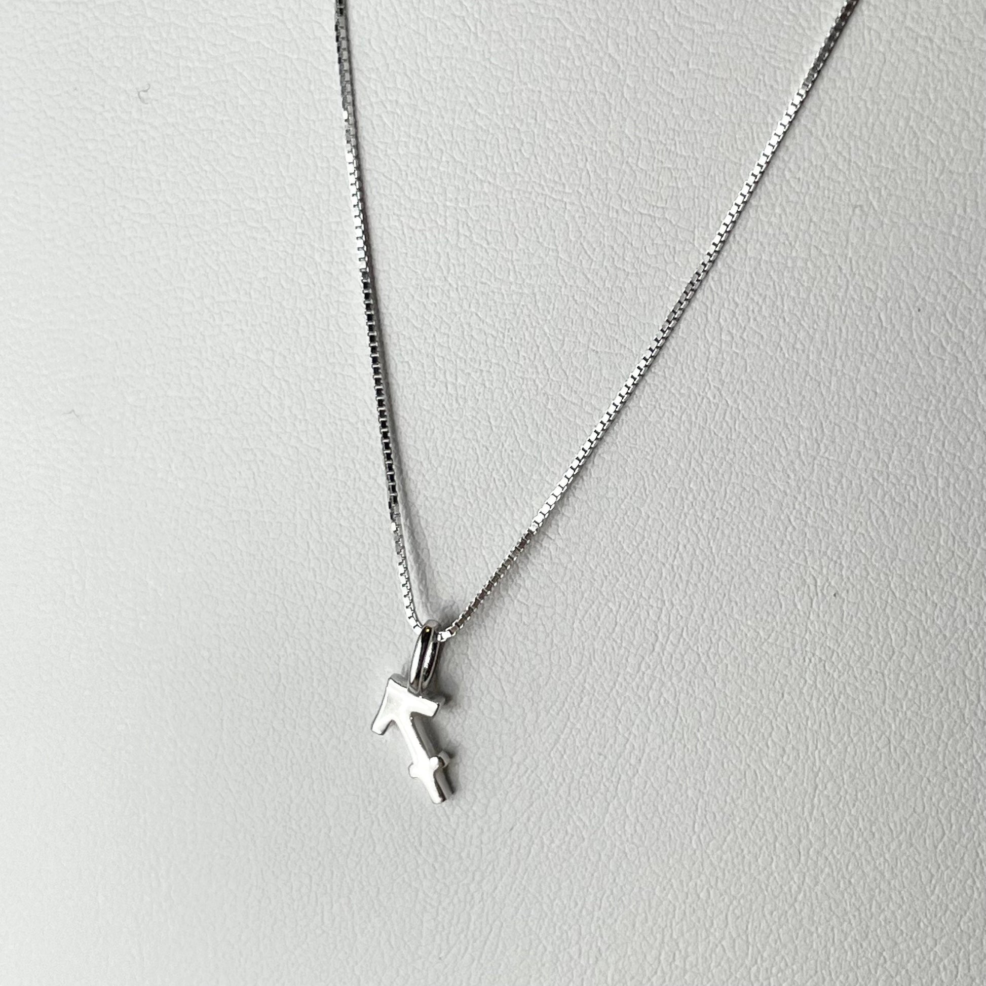Sterling Silver Sagittarius Necklace: Tiny Zodiac Sign Pendant