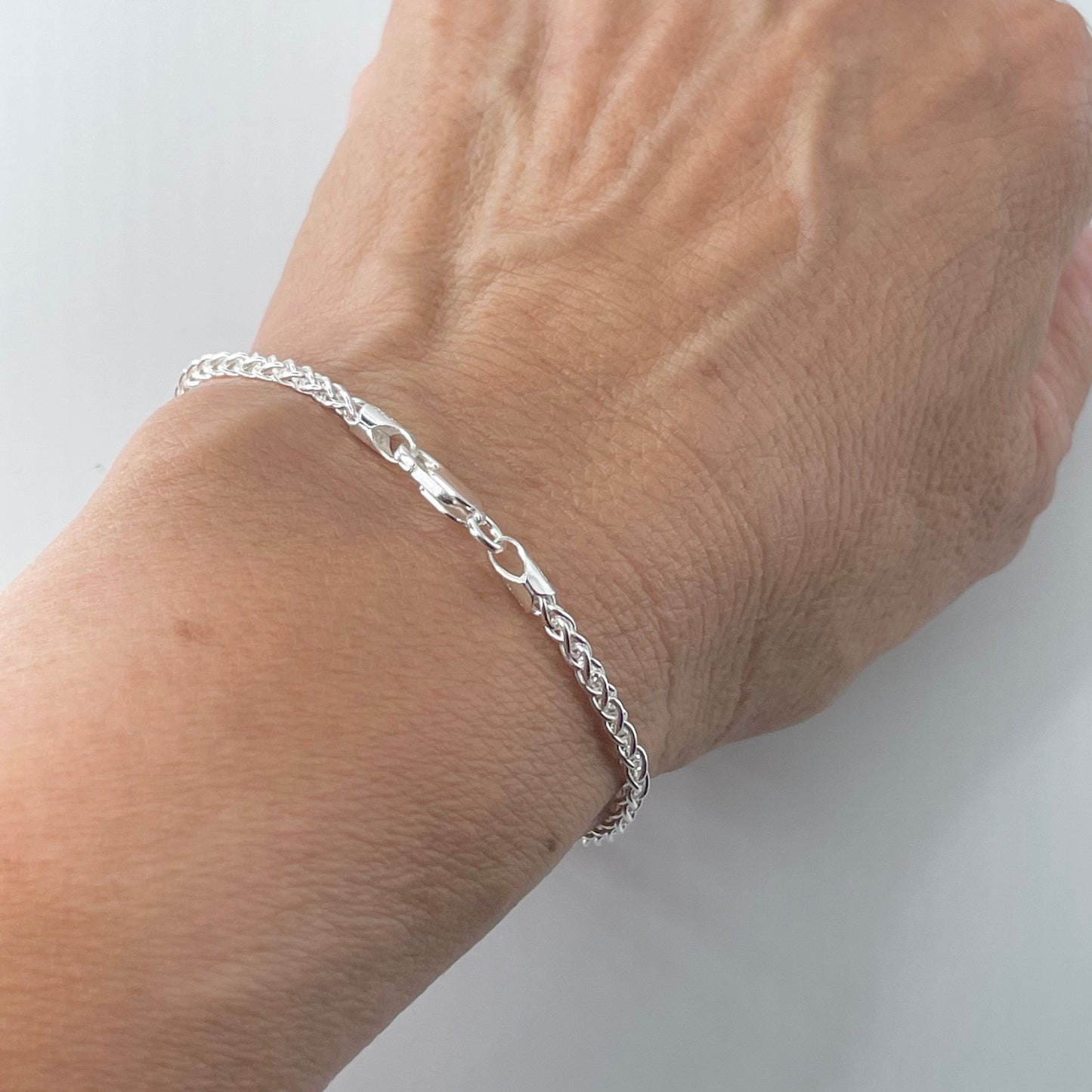 Sterling Silver Dainty Bracelet, Unisex Dainty Bracelet, Promise Silver Bracelet, Rope Silver Bracelet, Statement Bracelet, Boho Bracelet