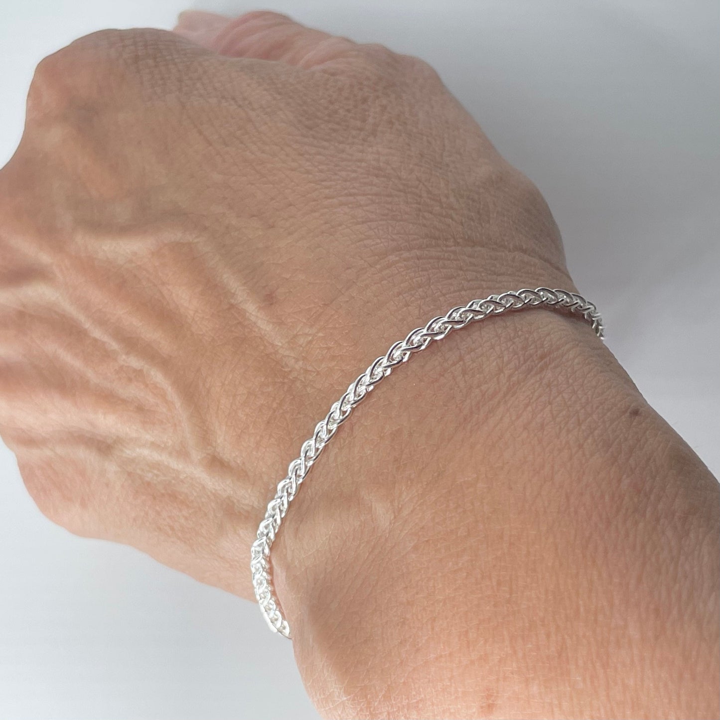 Sterling Silver Dainty Bracelet, Unisex Dainty Bracelet, Promise Silver Bracelet, Rope Silver Bracelet, Statement Bracelet, Boho Bracelet