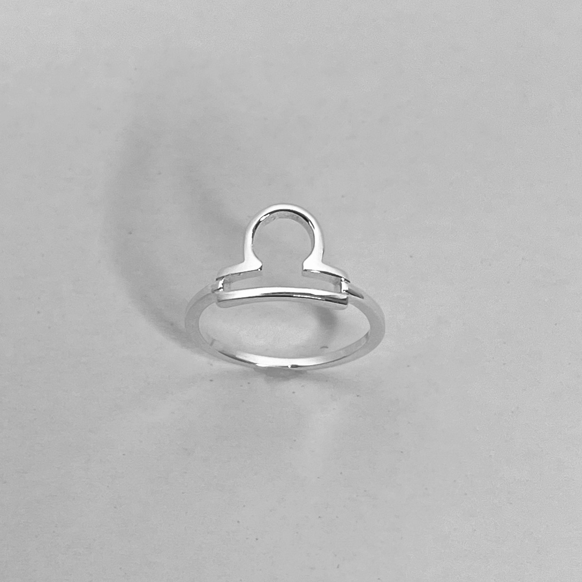 Libra Zodiac Sterling Silver Ring: Astrology Gift