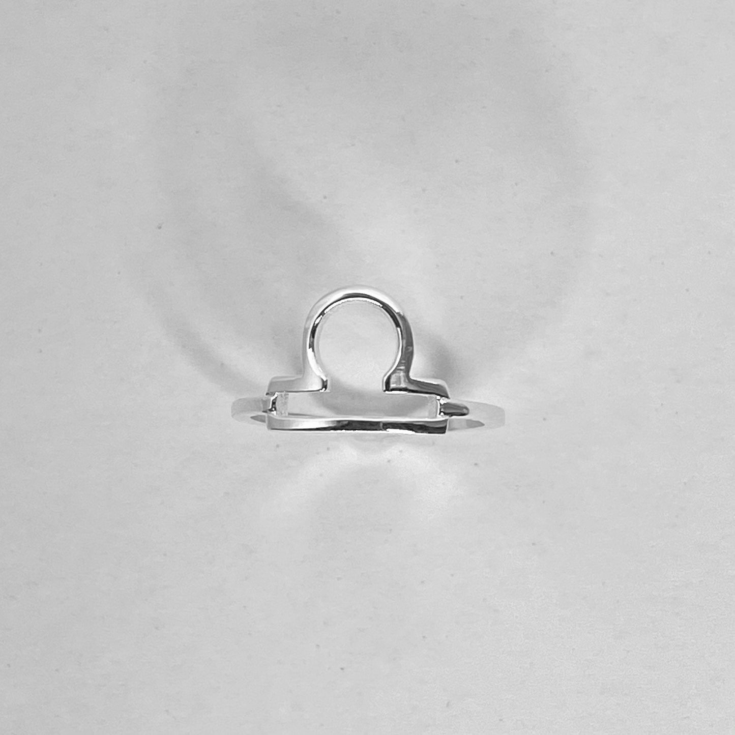 Libra Zodiac Sterling Silver Ring: Astrology Gift