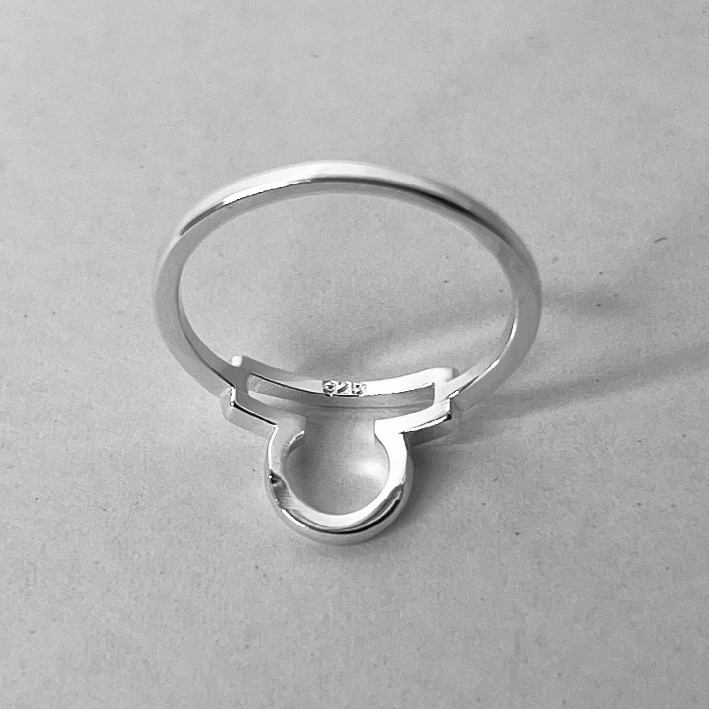 Libra Zodiac Sterling Silver Ring: Astrology Gift