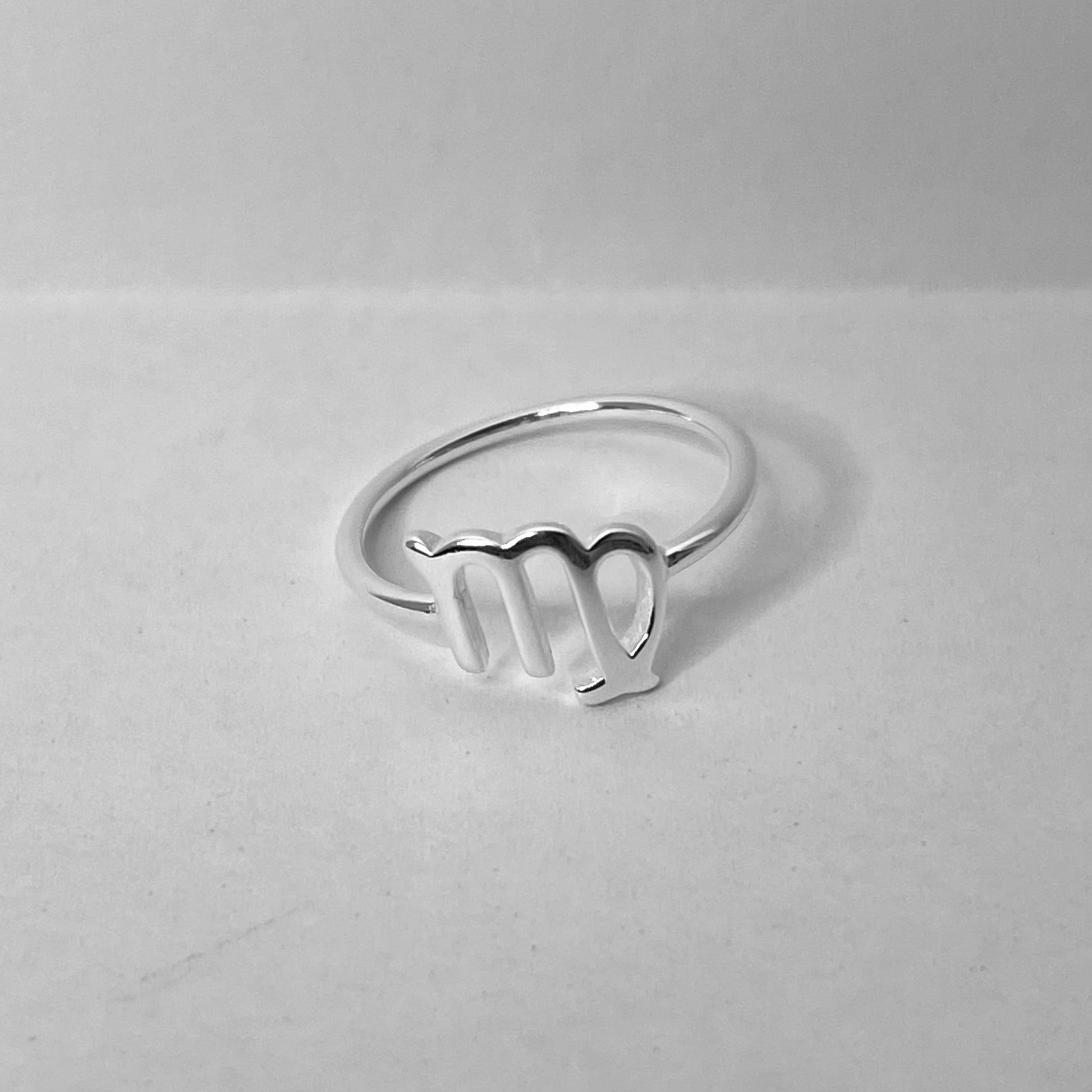 Virgo Zodiac Sterling silver ring, Dainty Ring, astrology ring, horoscope ring, zodiac ring, silver Virgo ring.