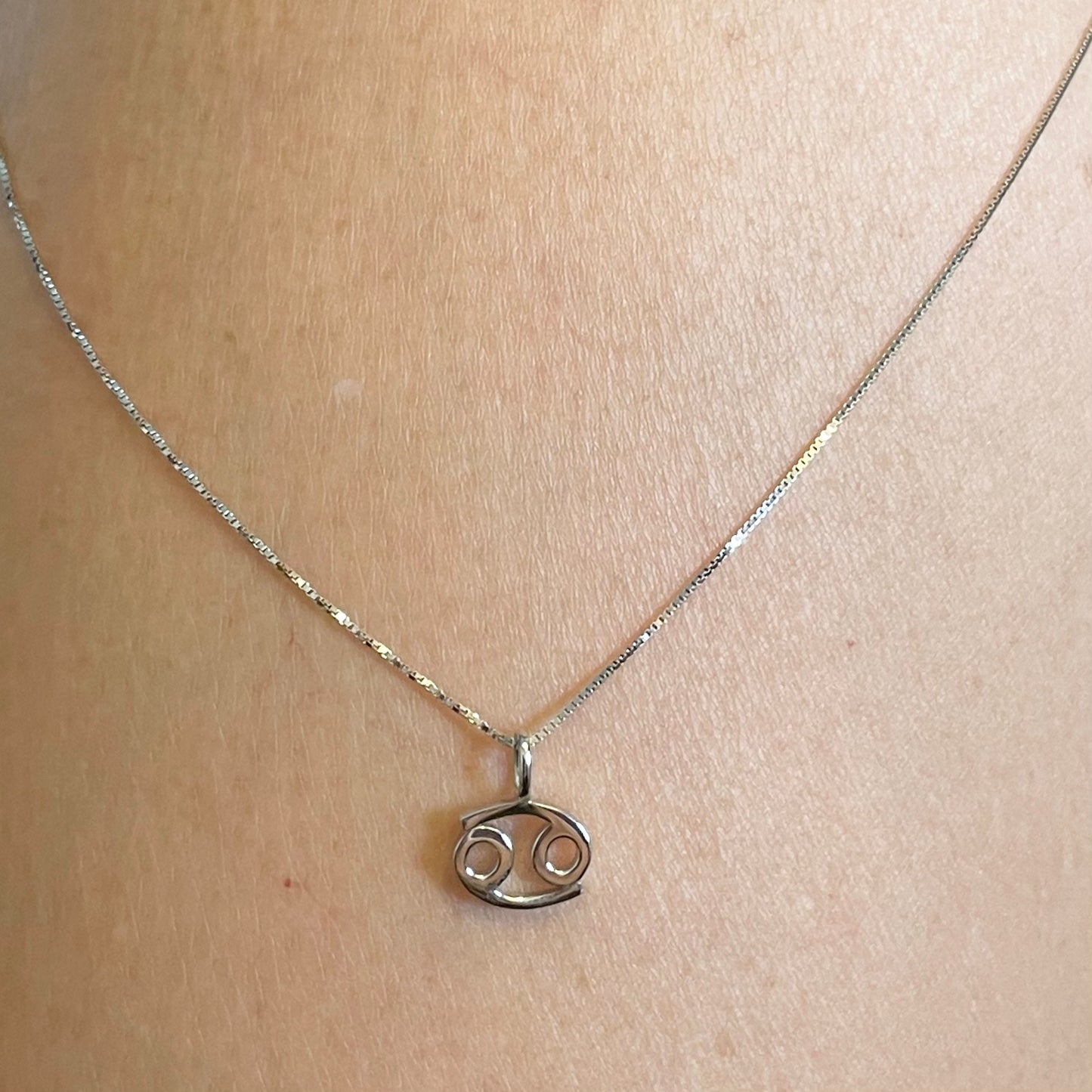 Sterling Silver Cancer Zodiac Ring: Dainty Astrology Jewelry
