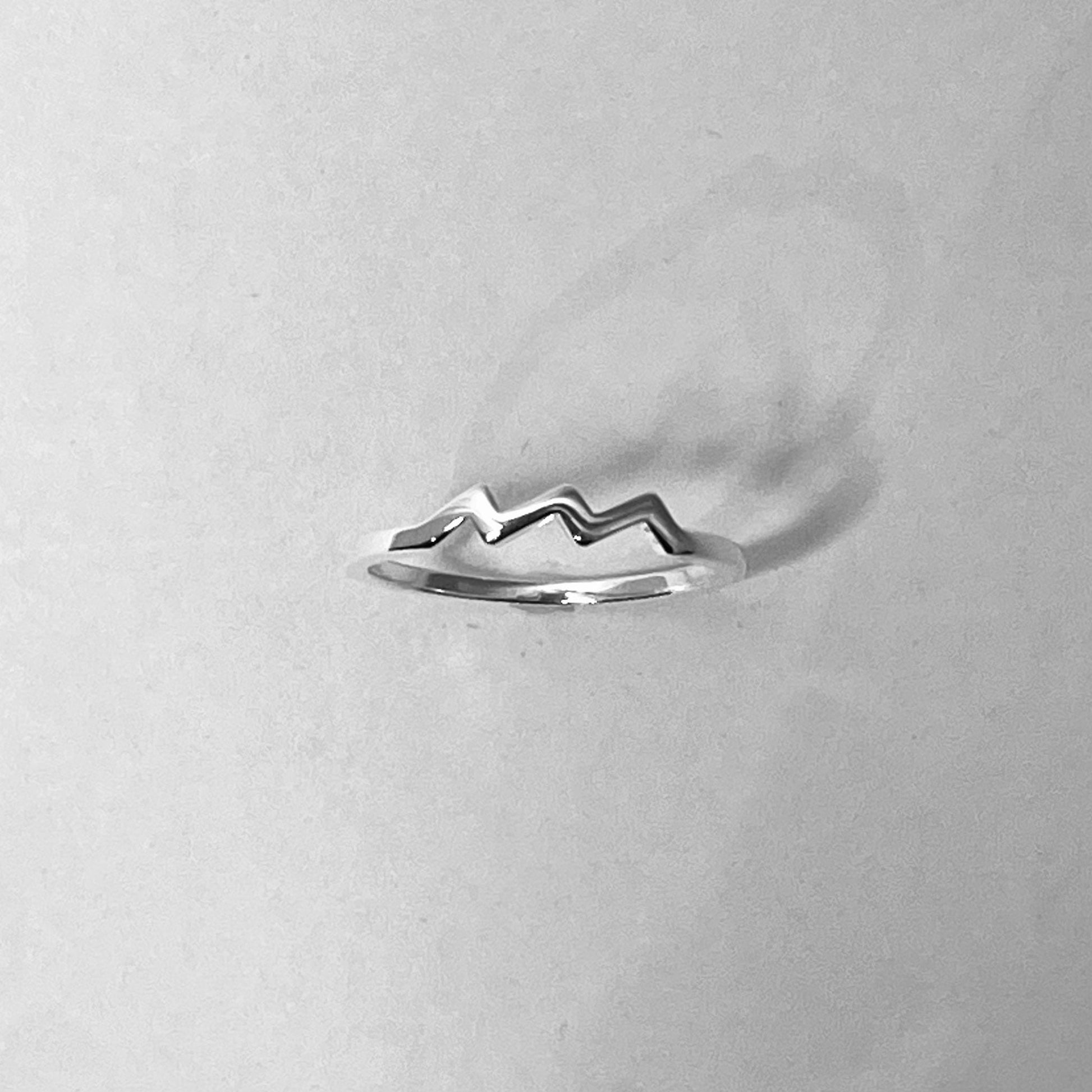 Dainty Sterling Silver Aquarius Zodiac Ring