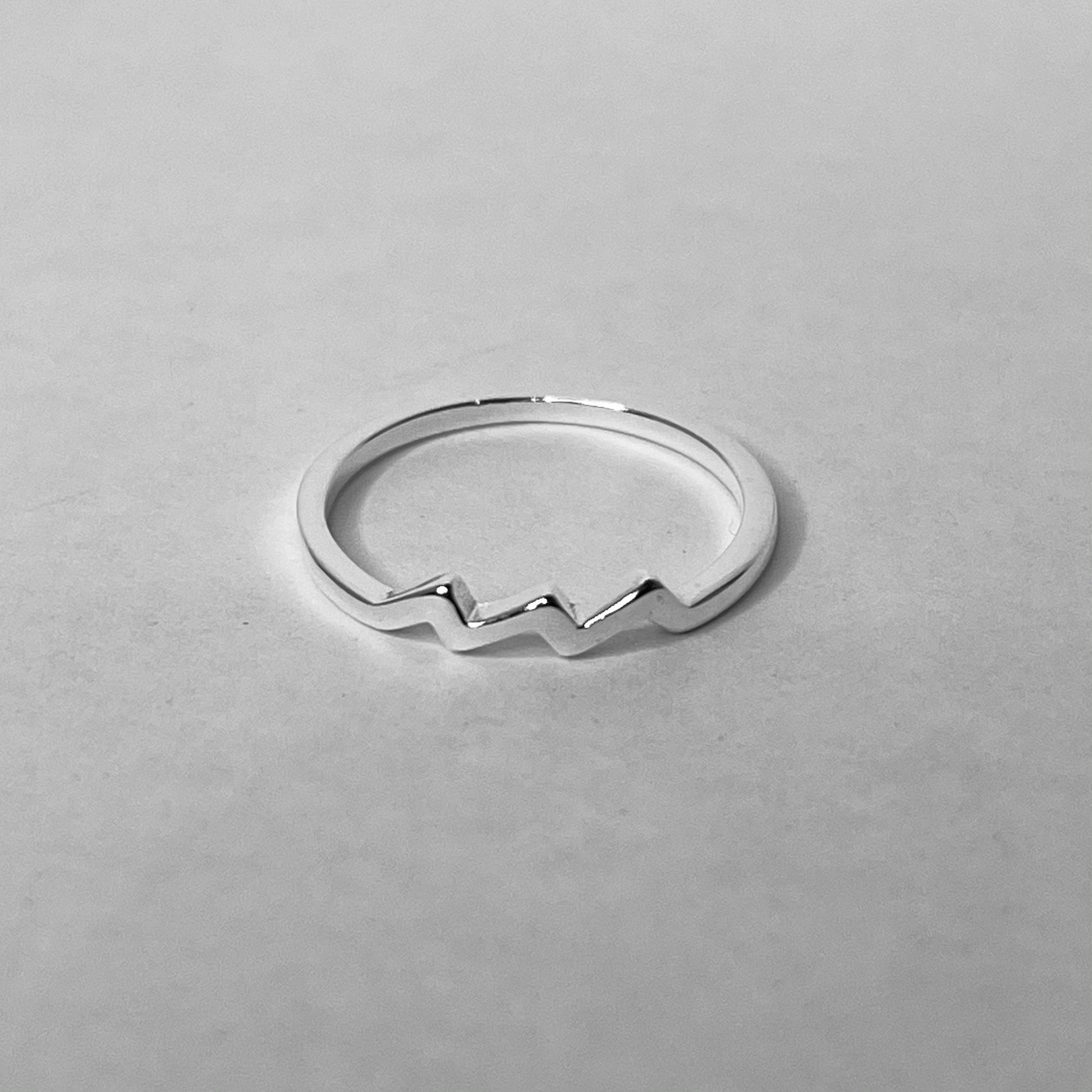 Aquarius Zodiac Sterling silver ring, Dainty Ring, astrology ring, horoscope ring, zodiac ring, silver Aquarius ring.