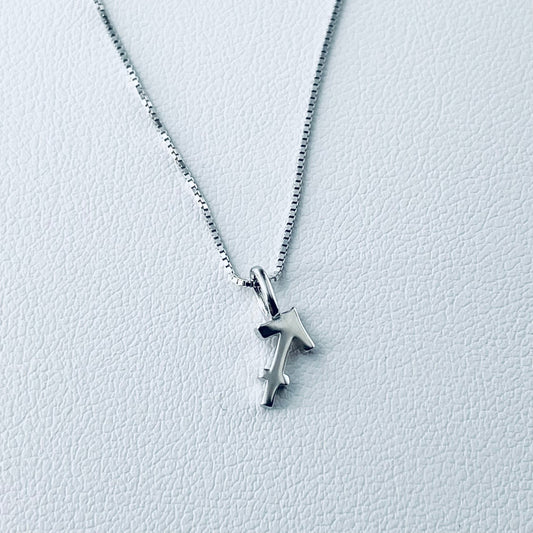 Sterling Silver Tiny Sagittarius Sign Necklace, Zodiac Pendant, Astrology Necklace, Horoscope Necklace, Dainty Chain, Sagittarius Necklace