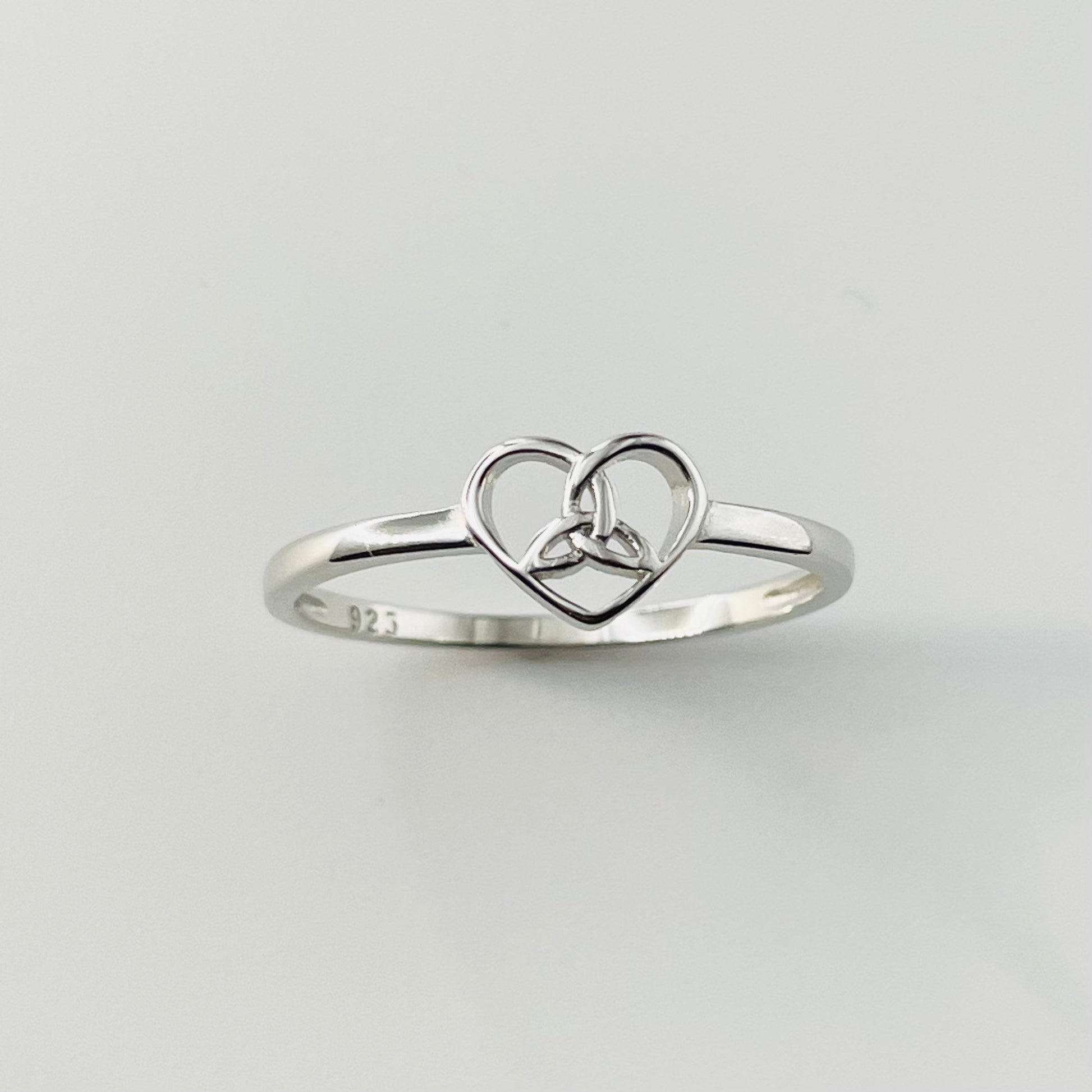 Celtic Knot Heart Sterling Silver Ring, Love Ring, Silver Ring, Heart Ring, Knott Ring, Celtic Ring, Statement Ring