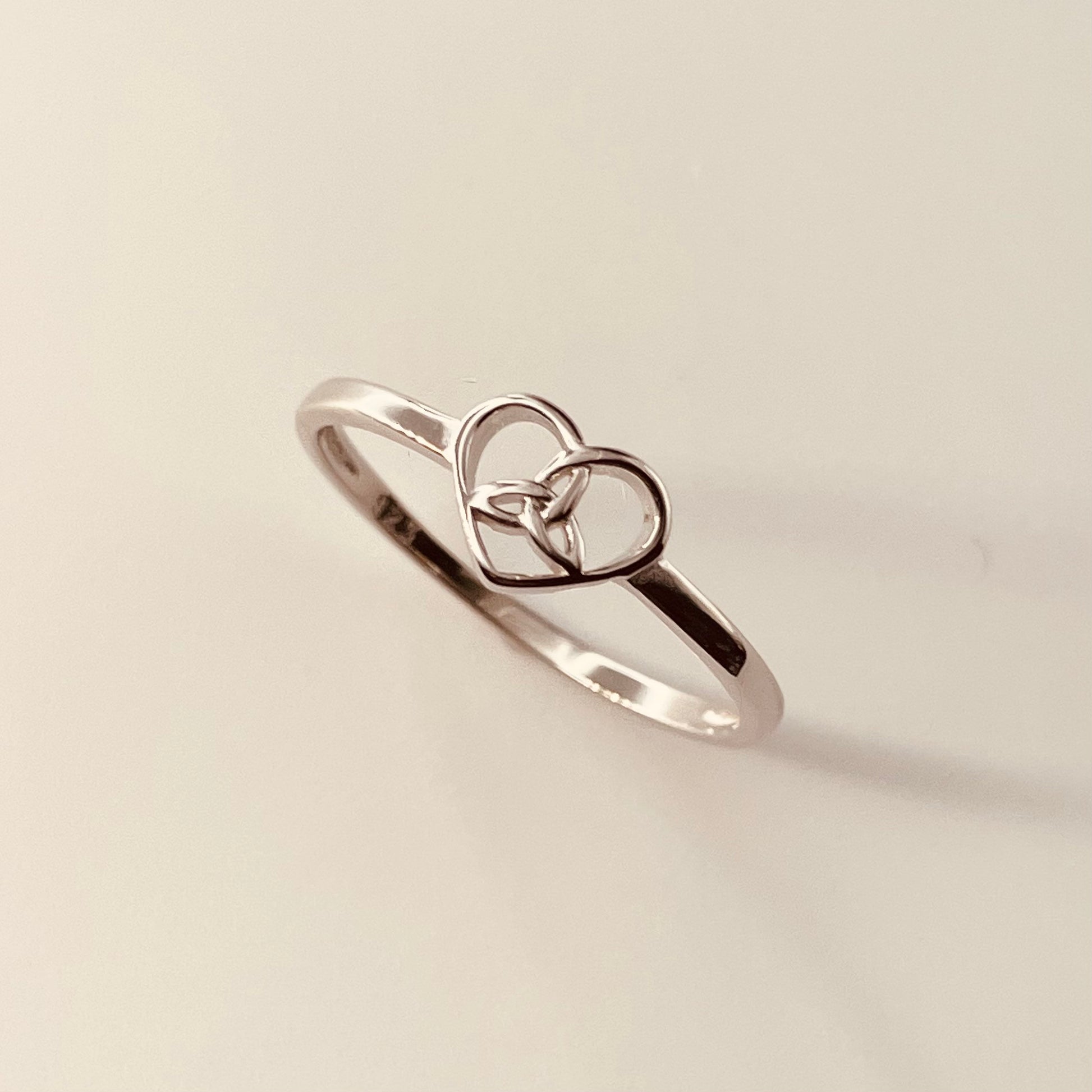 Celtic Knot Heart Sterling Silver Ring, Love Ring, Silver Ring, Heart Ring, Knott Ring, Celtic Ring, Statement Ring