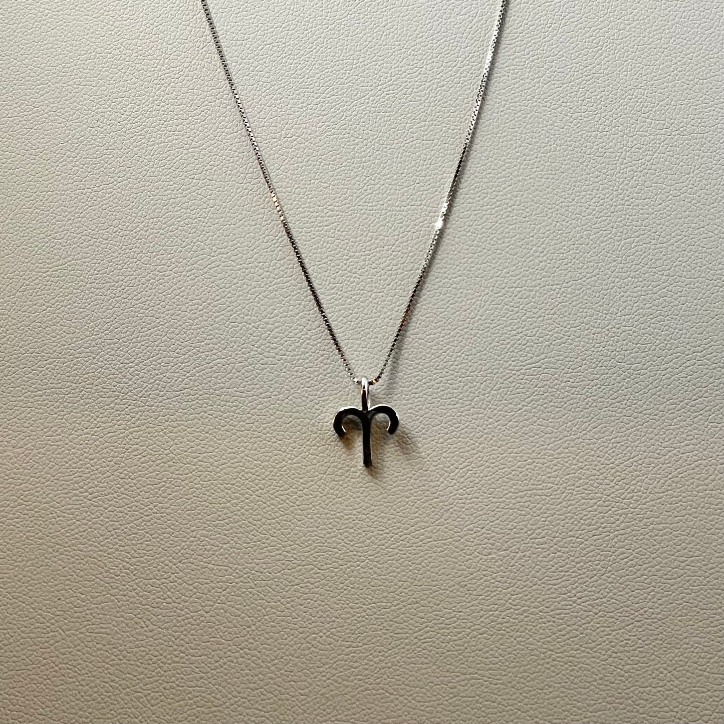 Sterling Silver Tiny Aries Sign Pendant Necklace, Zodiac Pendant, Astrology Necklace, Horoscope Necklace, Silver Necklace, Aries Necklace