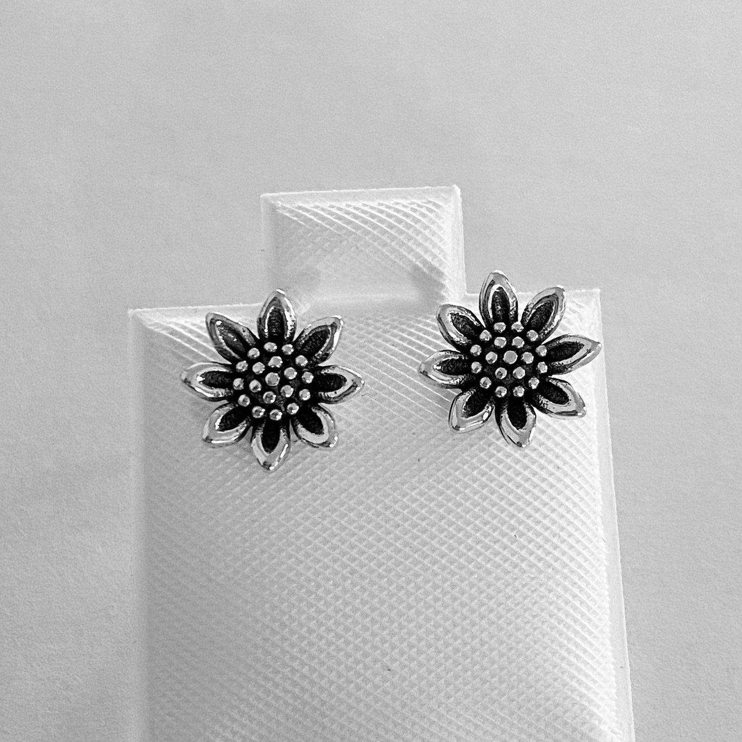 Oxidized Sterling Silver Triskelion Earrings: Celtic Knot Studs