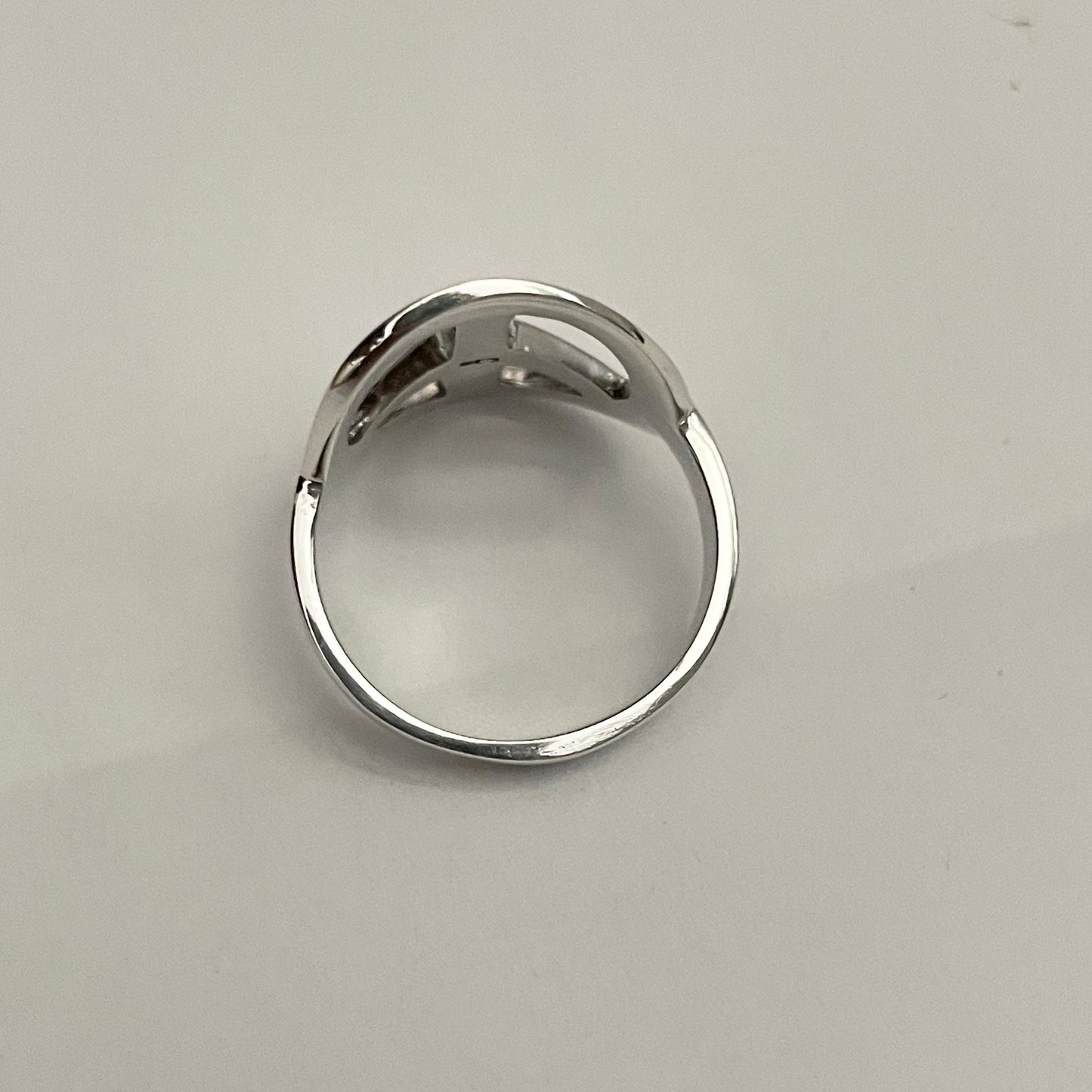 Sterling Silver Peace Sign Ring: Unisex Hippie Statement Ring