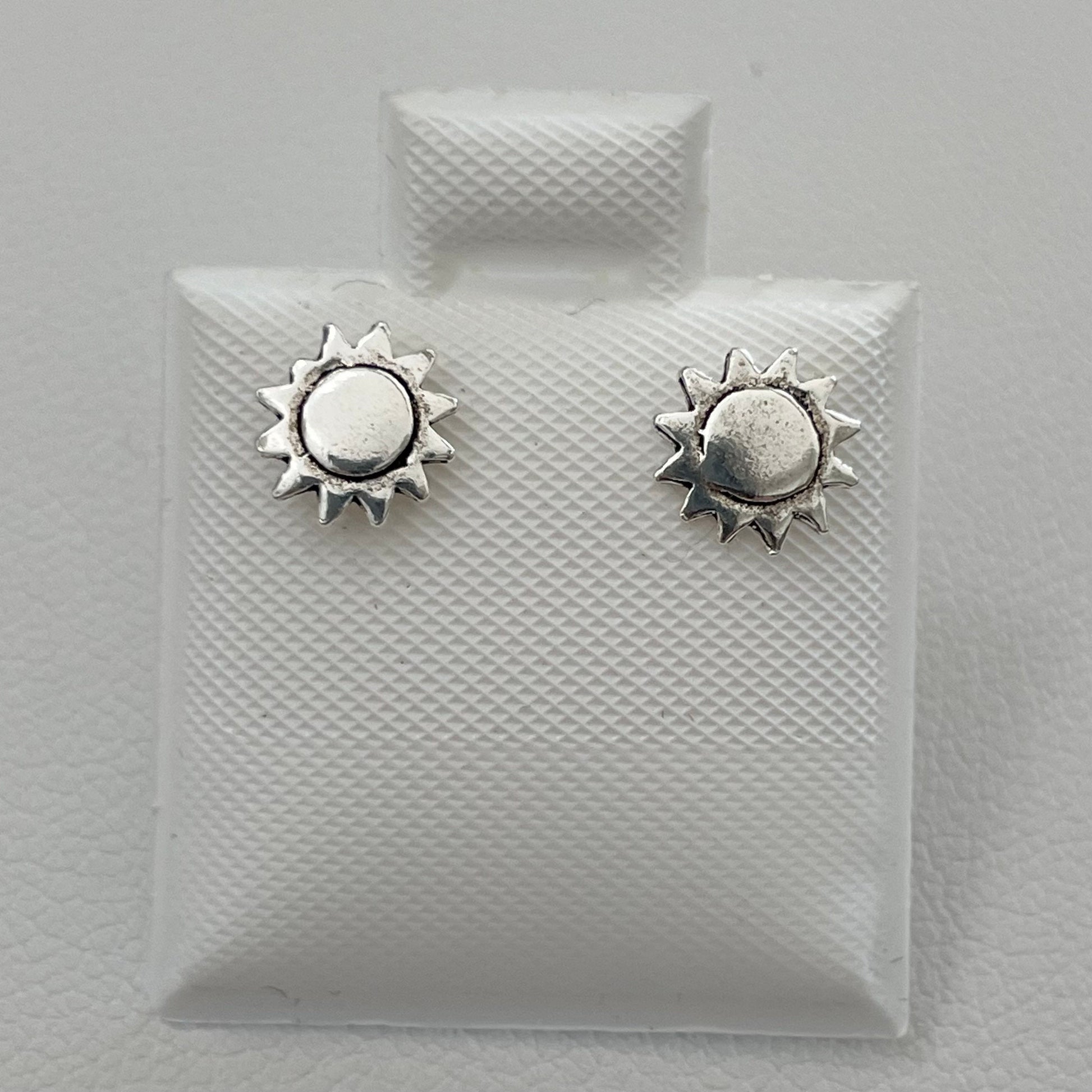 Dainty Sterling Silver Sun or Star and Moon Earrings, Sun Earrings, Silver Stud Earrings, Silver Star Earrings, Silver Moon Earrings.