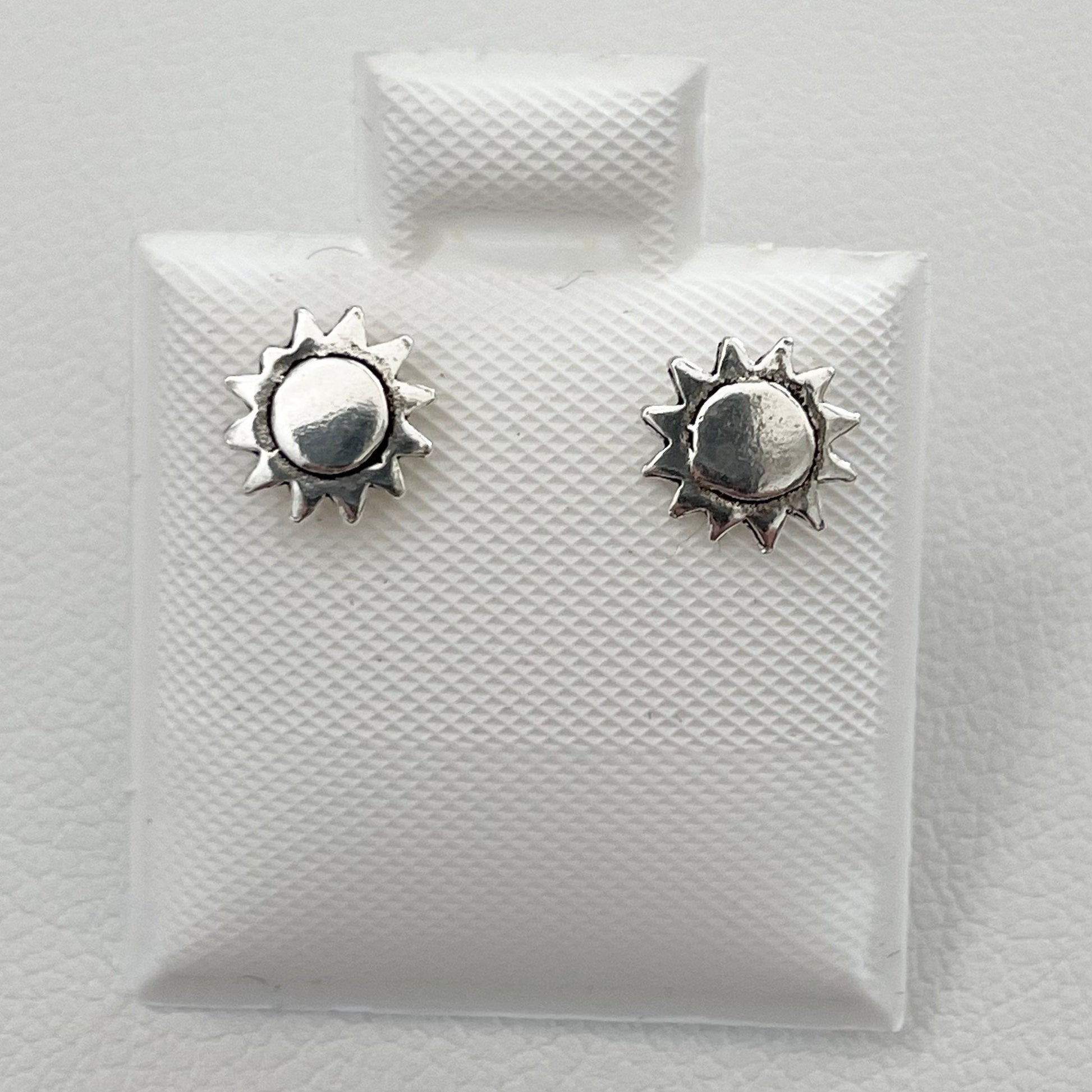 Dainty Sterling Silver Sun or Star and Moon Earrings, Sun Earrings, Silver Stud Earrings, Silver Star Earrings, Silver Moon Earrings.