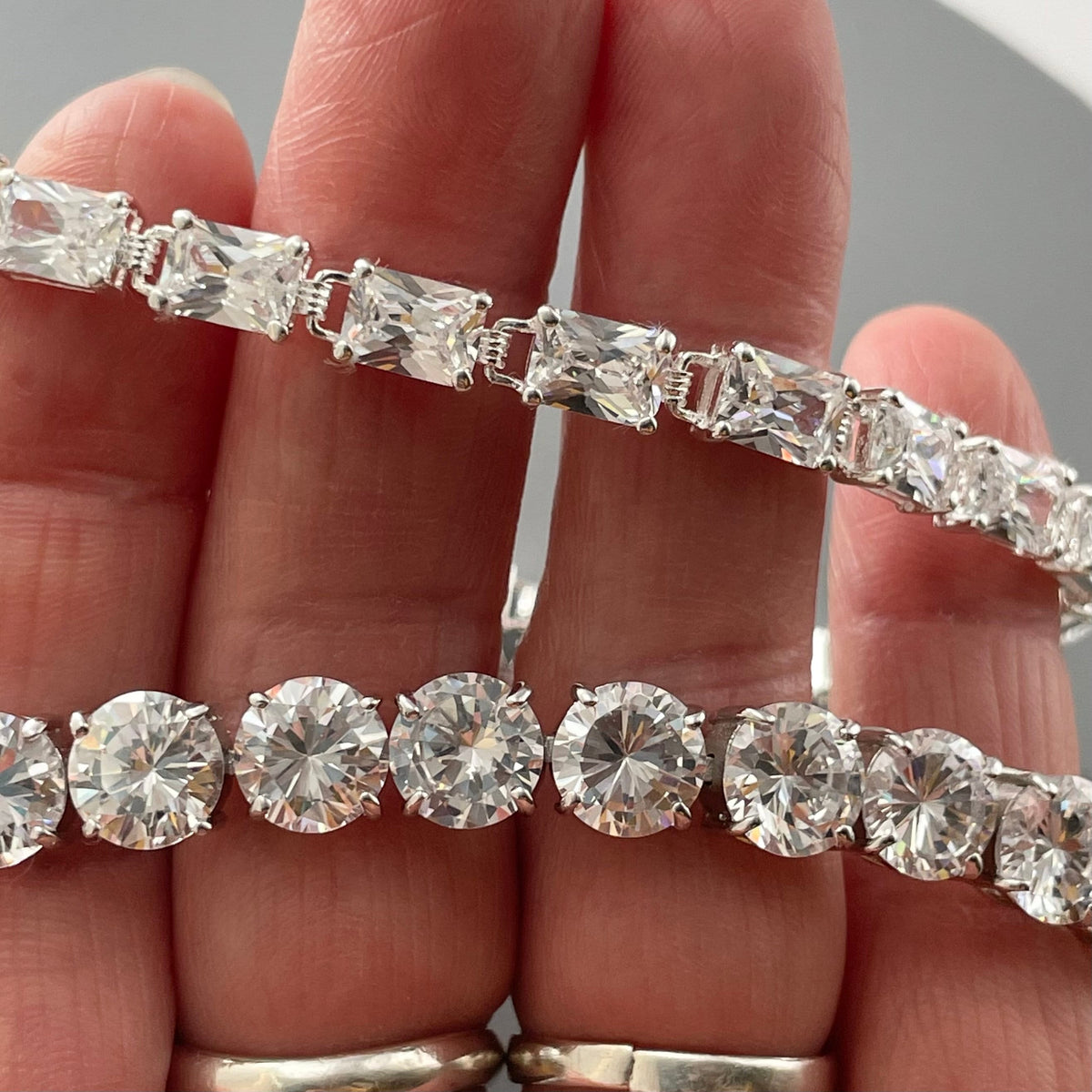 Sterling Silver CZ Tennis Bracelet: Promise Love Bracelet