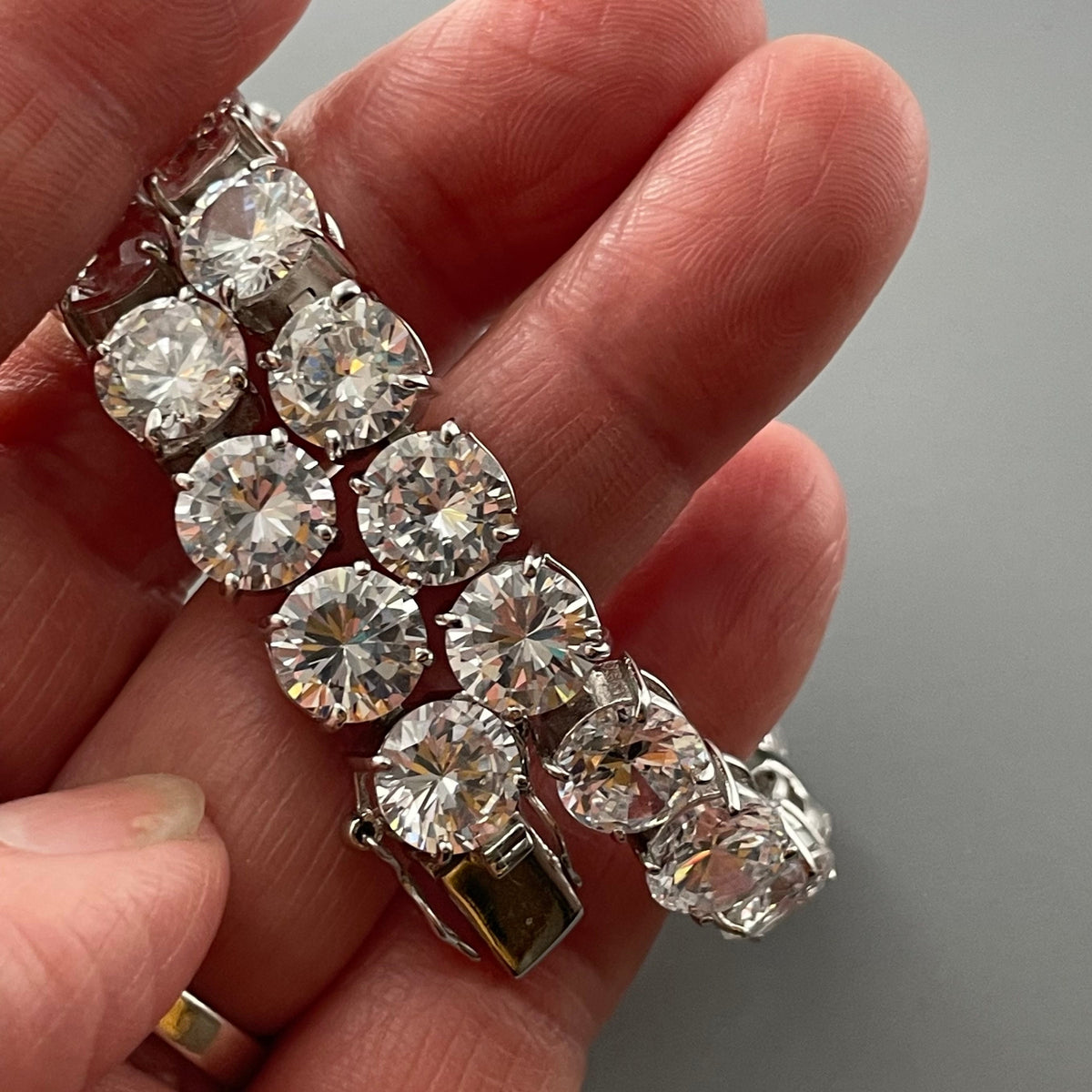 Sterling Silver CZ Tennis Bracelet: Promise Love Bracelet