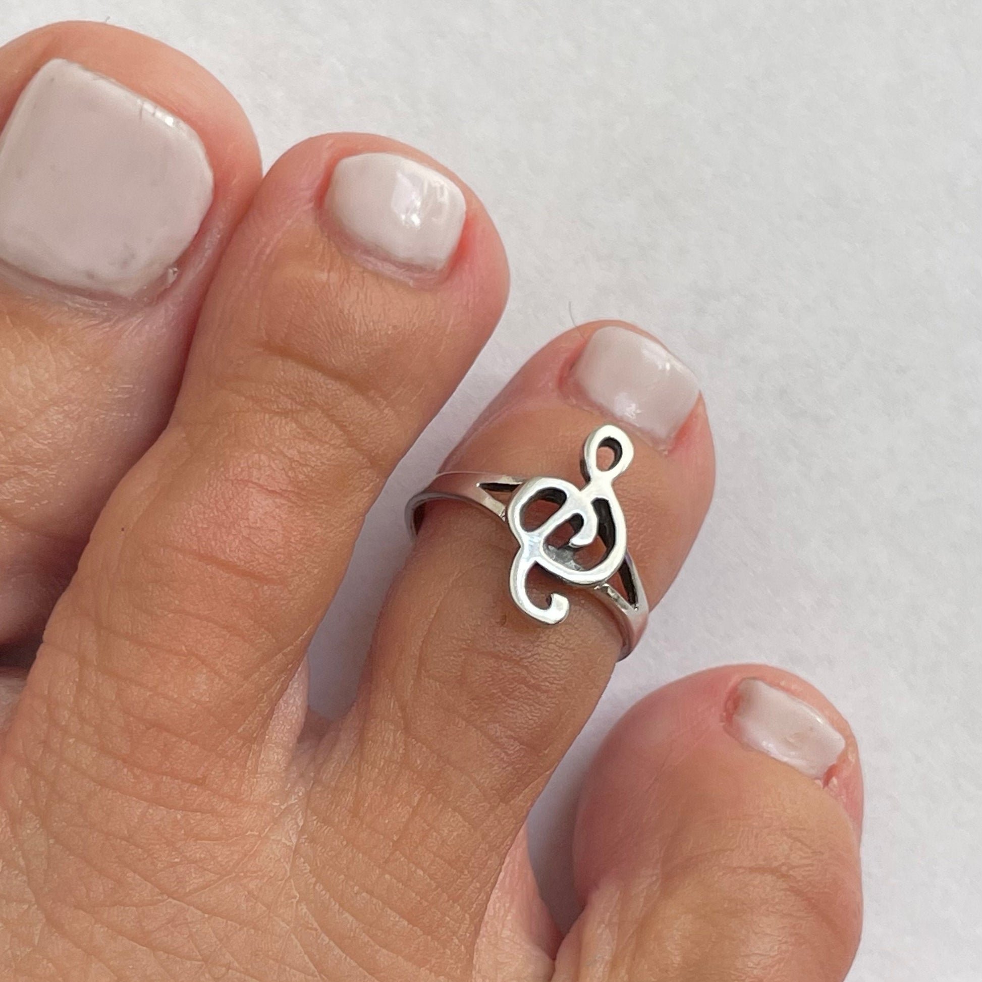 Sterling Silver Hugs, Spider, Music Note Toe Rings, Silver Hug Toe Ring, Silver Spider Toe Rings, Music Note Toe Rings. Love Hugs Toe Rings