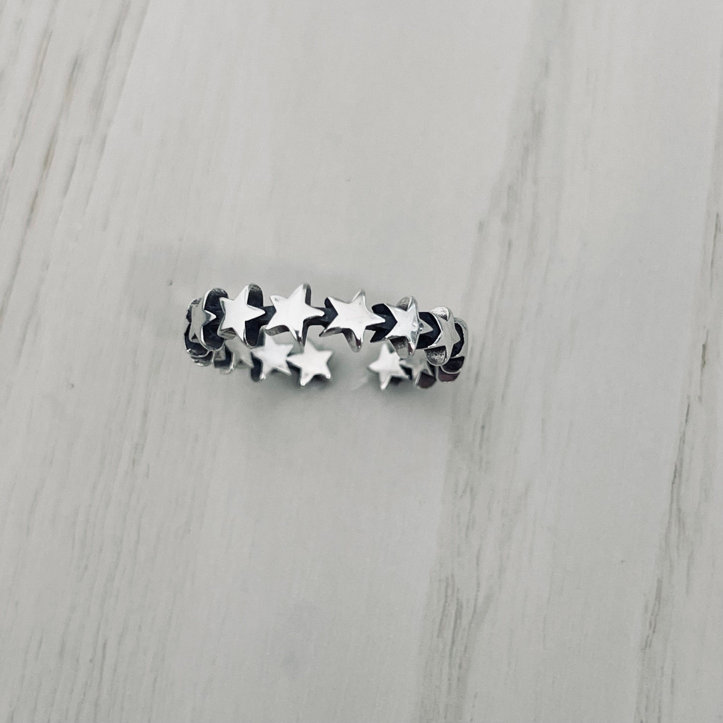 Sterling Silver Star & Moon Toe Rings: Celestial Jewelry