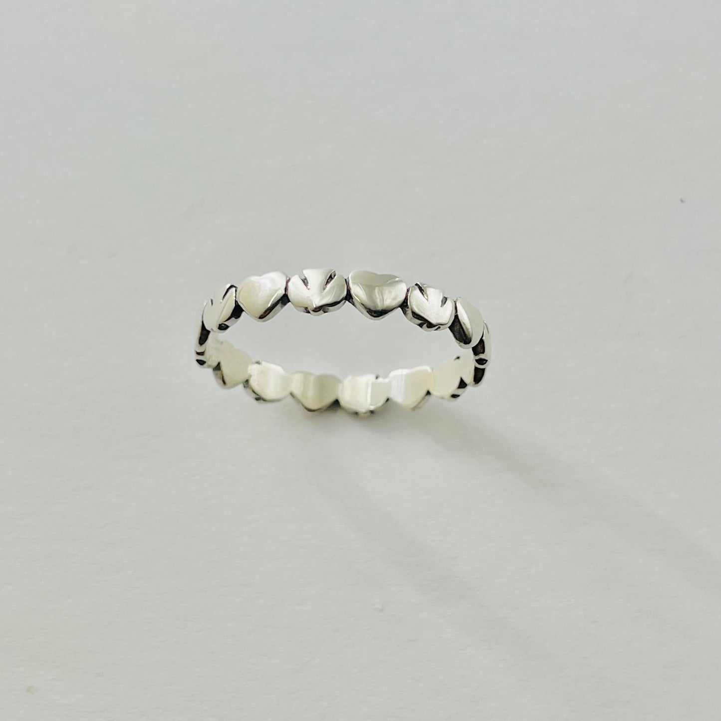 Sterling Silver Dove Heart Ring: Religious Promise Band