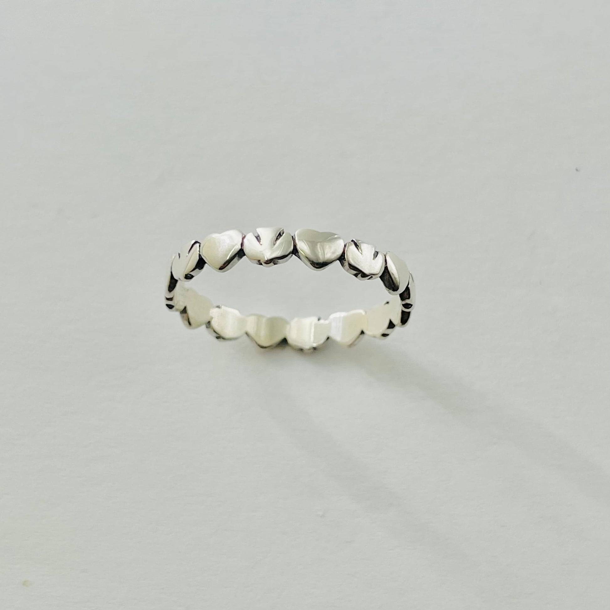 Sterling Silver Dove Heart Ring: Religious Promise Band