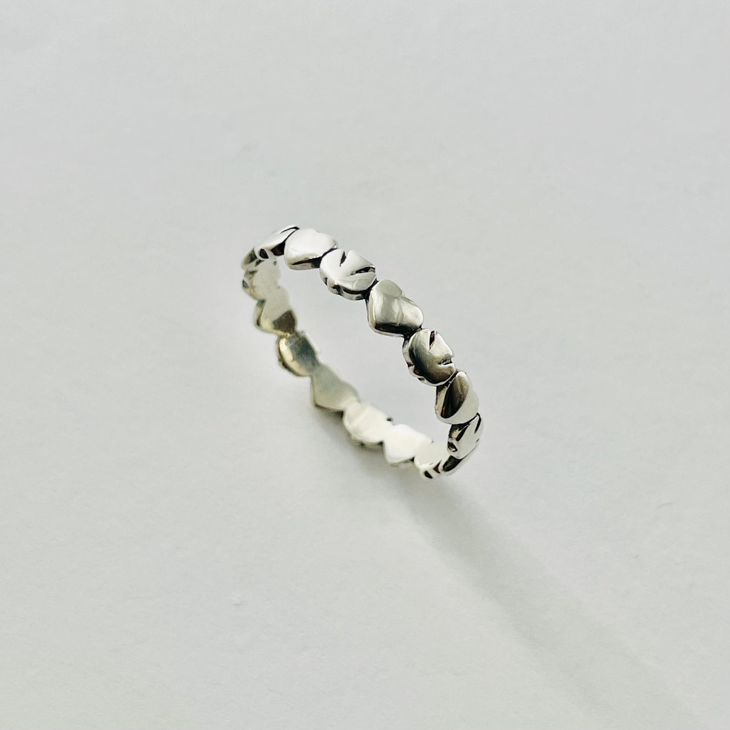 Sterling Silver Dove Heart Ring: Religious Promise Band